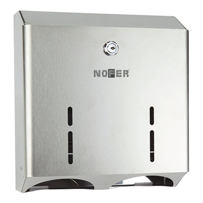 Dispenser bulkpack Nofer 05108.S quattro pacchi inox satinato