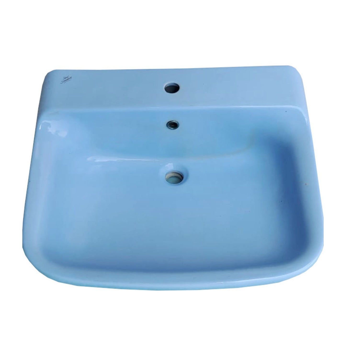 Ideal Standard Lavello Conca a pavimento colore AZZURRO SUSSURRATO, stile vintage per bagno classico o retrò, design senza tempo