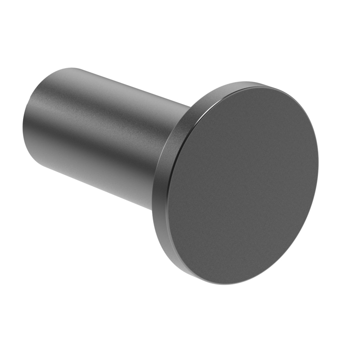 Gancio appendiabiti tondo Nofer 16873.TT gun metal PVD