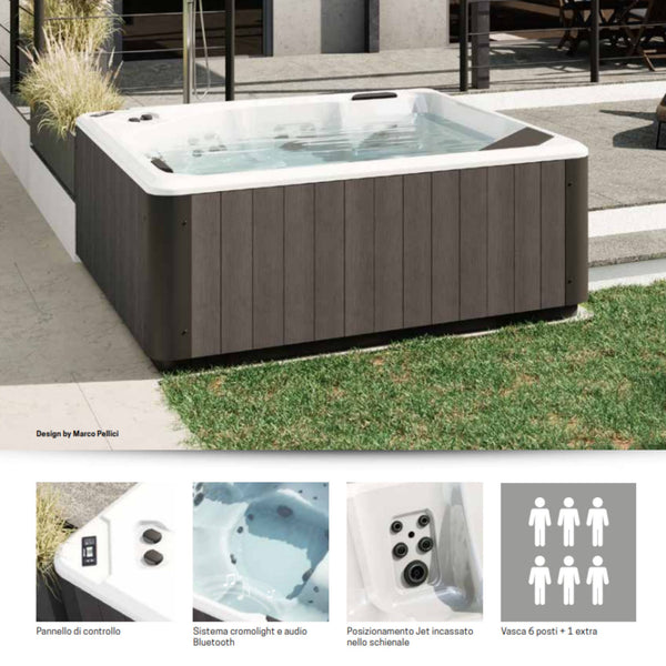 # MINIPISCINA IDROMASSAGGIO VITA XXL SPA - NOVELLINI Vasca per Home SPA da esterno