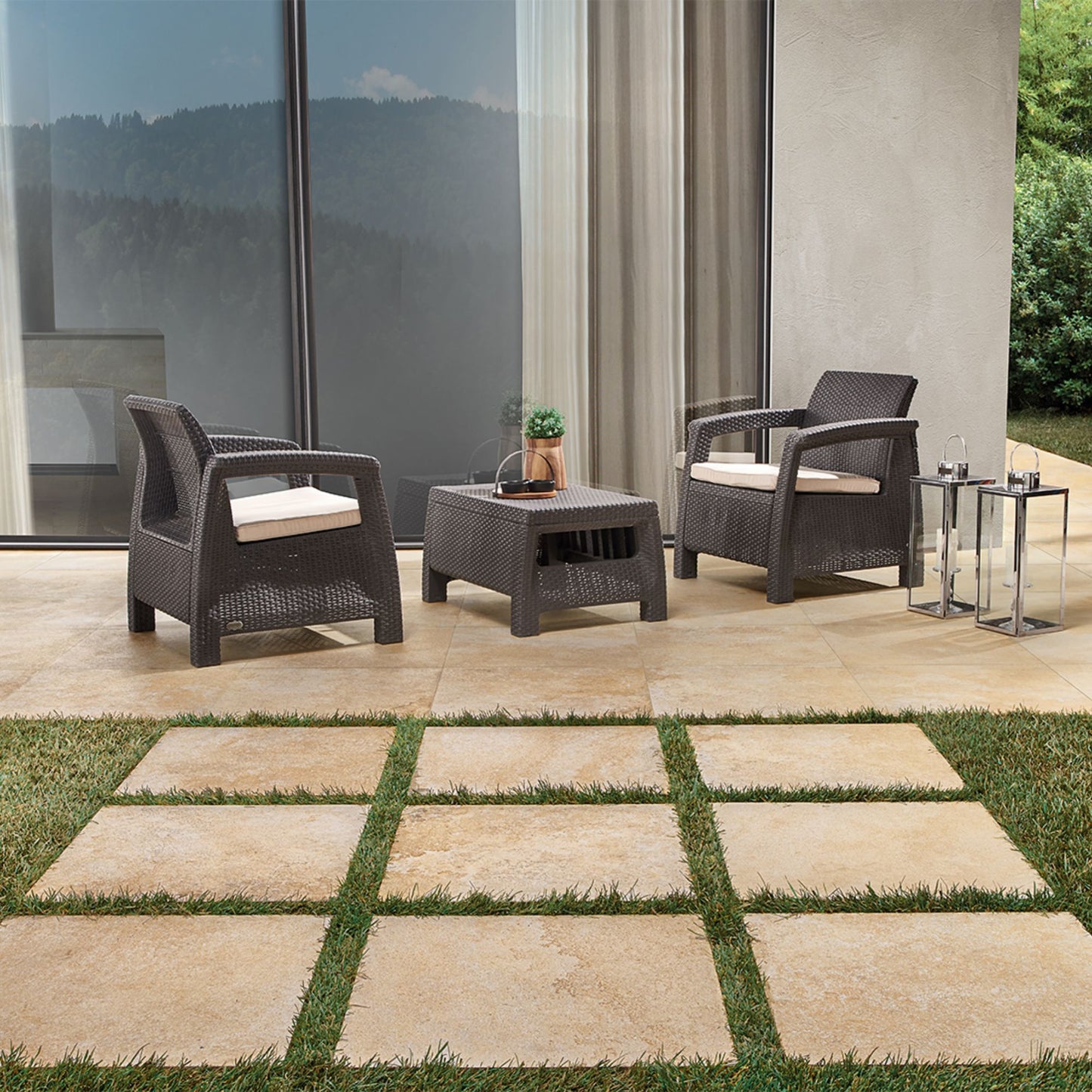 # AURUM STONE Gres porcellanato effetto pietra - TAGINA piastrelle da interno ed esterno ispirate alla pietra bavarese