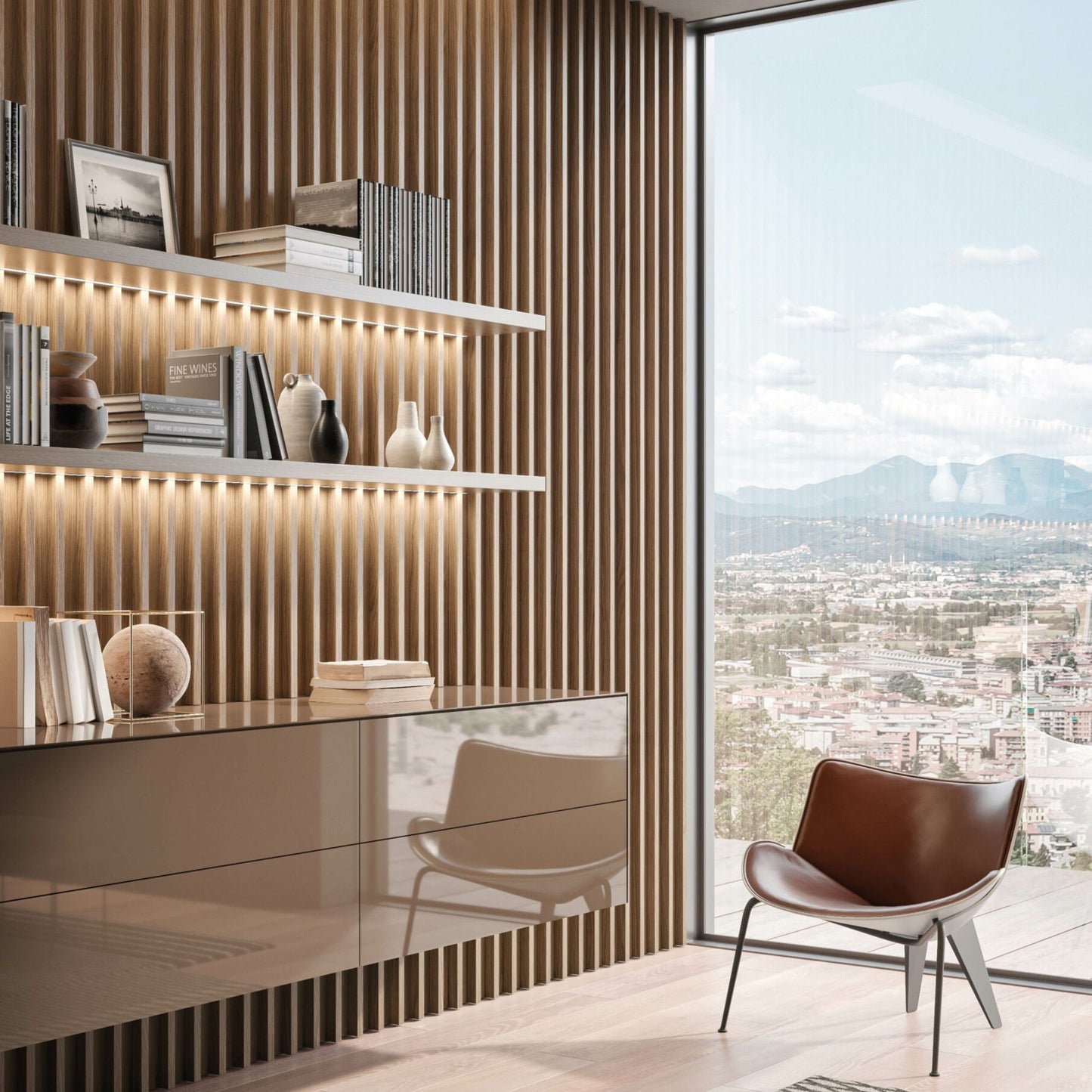# BOISERIE DOGA - RES ITALIA Rivestimenti per pareti con doghe verticali e finiture personalizzabili