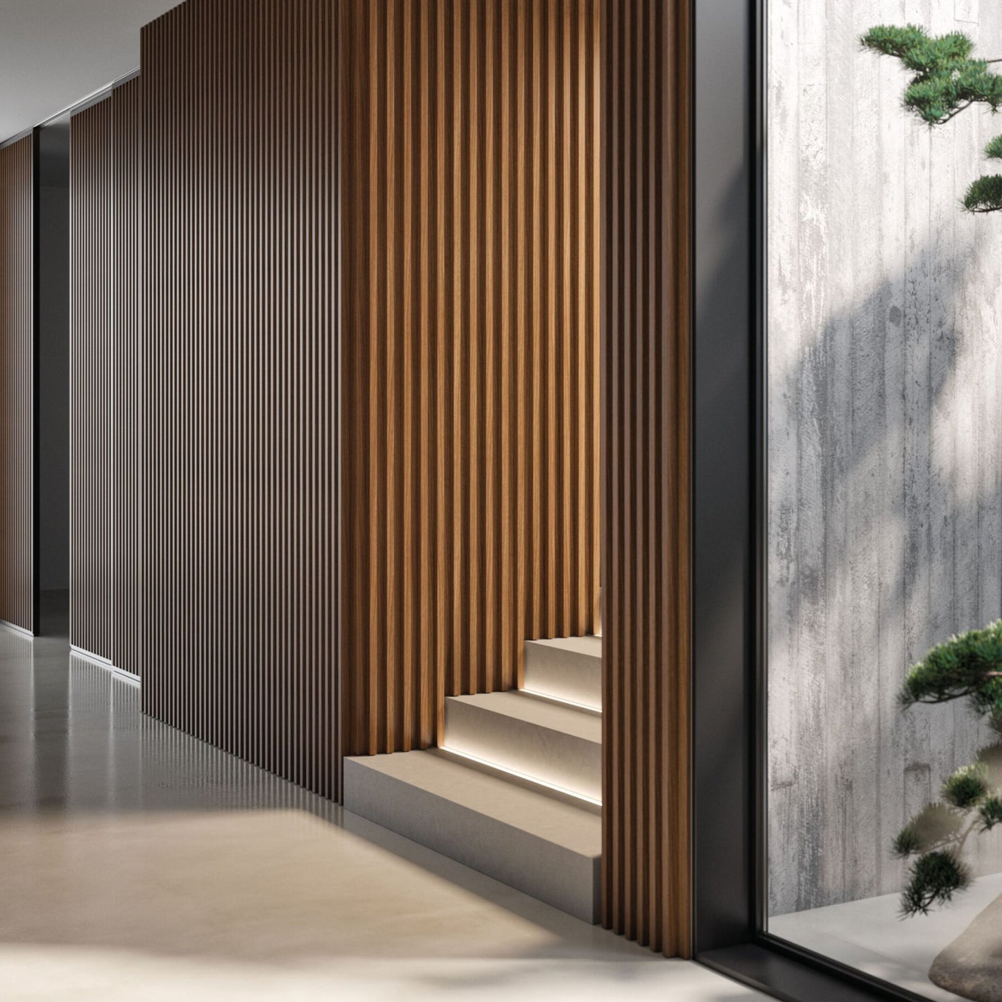 # BOISERIE DOGA - RES ITALIA Rivestimenti per pareti con doghe verticali e finiture personalizzabili