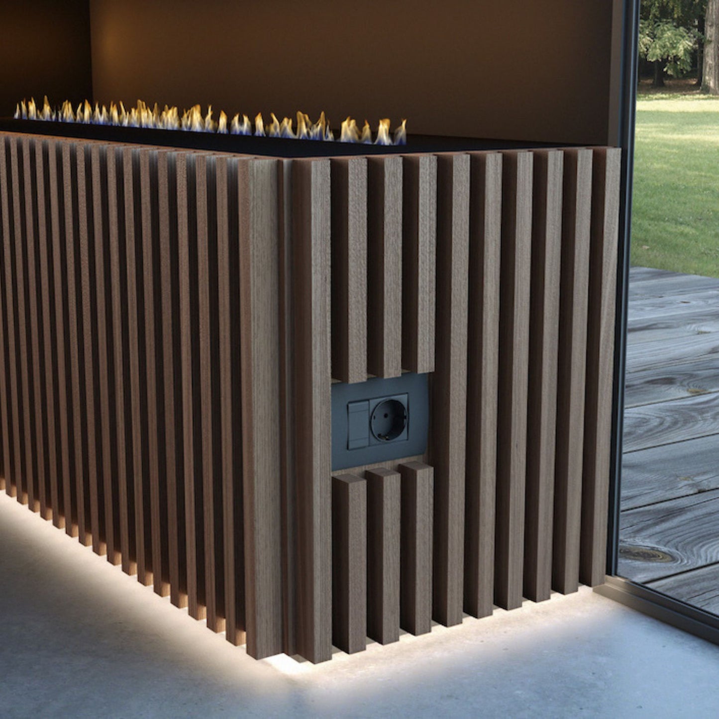 # BOISERIE DOGA - RES ITALIA Rivestimenti per pareti con doghe verticali e finiture personalizzabili