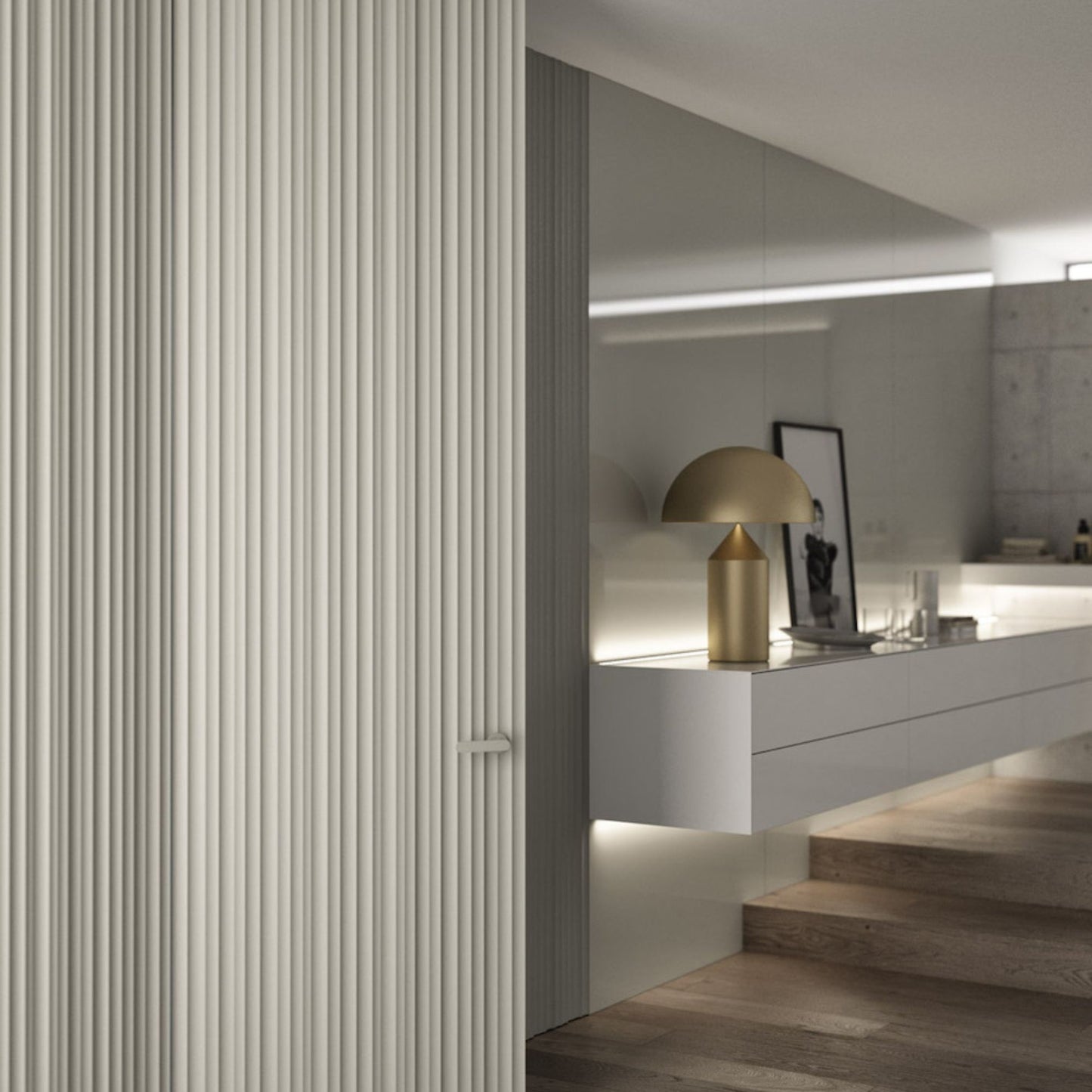 # BOISERIE WAVE - RES ITALIA Rivestimenti per pareti con solchi scolpiti e giochi di luce