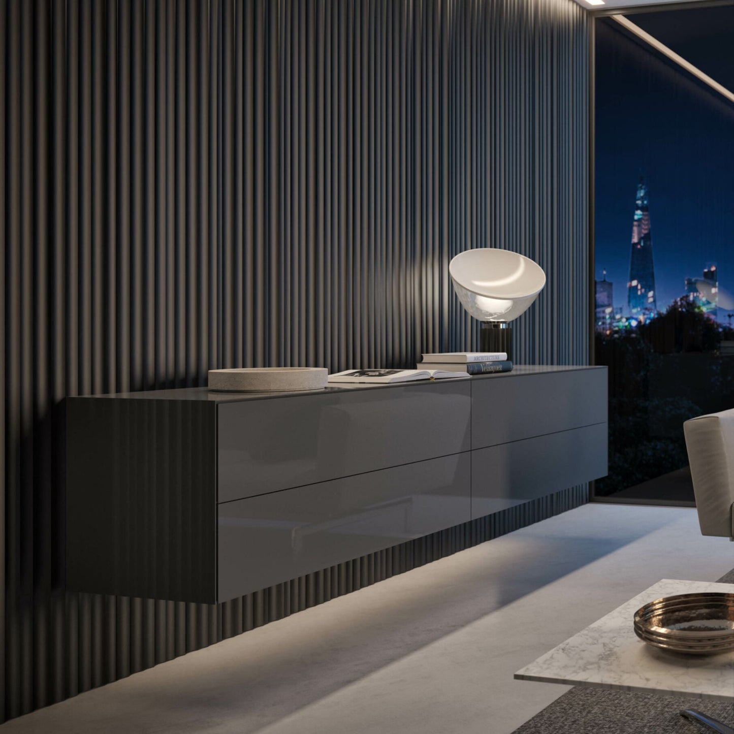# BOISERIE WAVE - RES ITALIA Rivestimenti per pareti con solchi scolpiti e giochi di luce