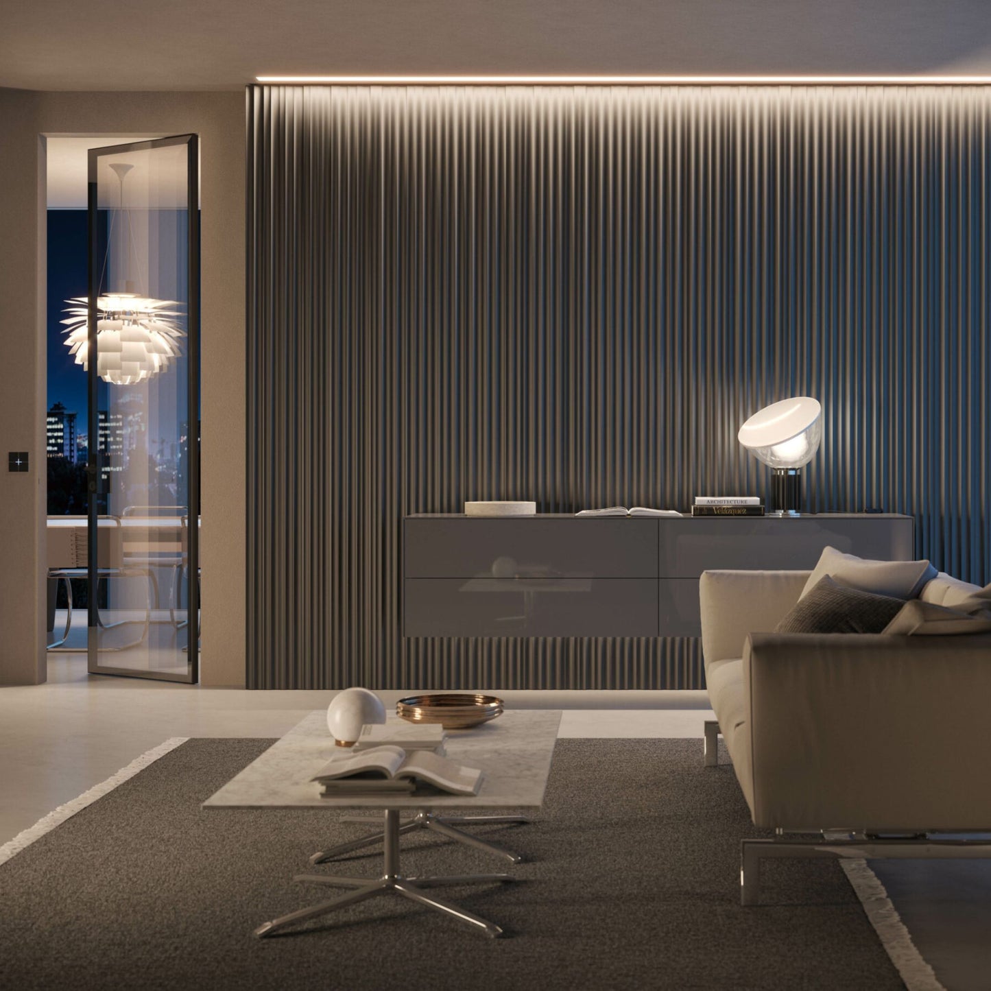 # BOISERIE WAVE - RES ITALIA Rivestimenti per pareti con solchi scolpiti e giochi di luce