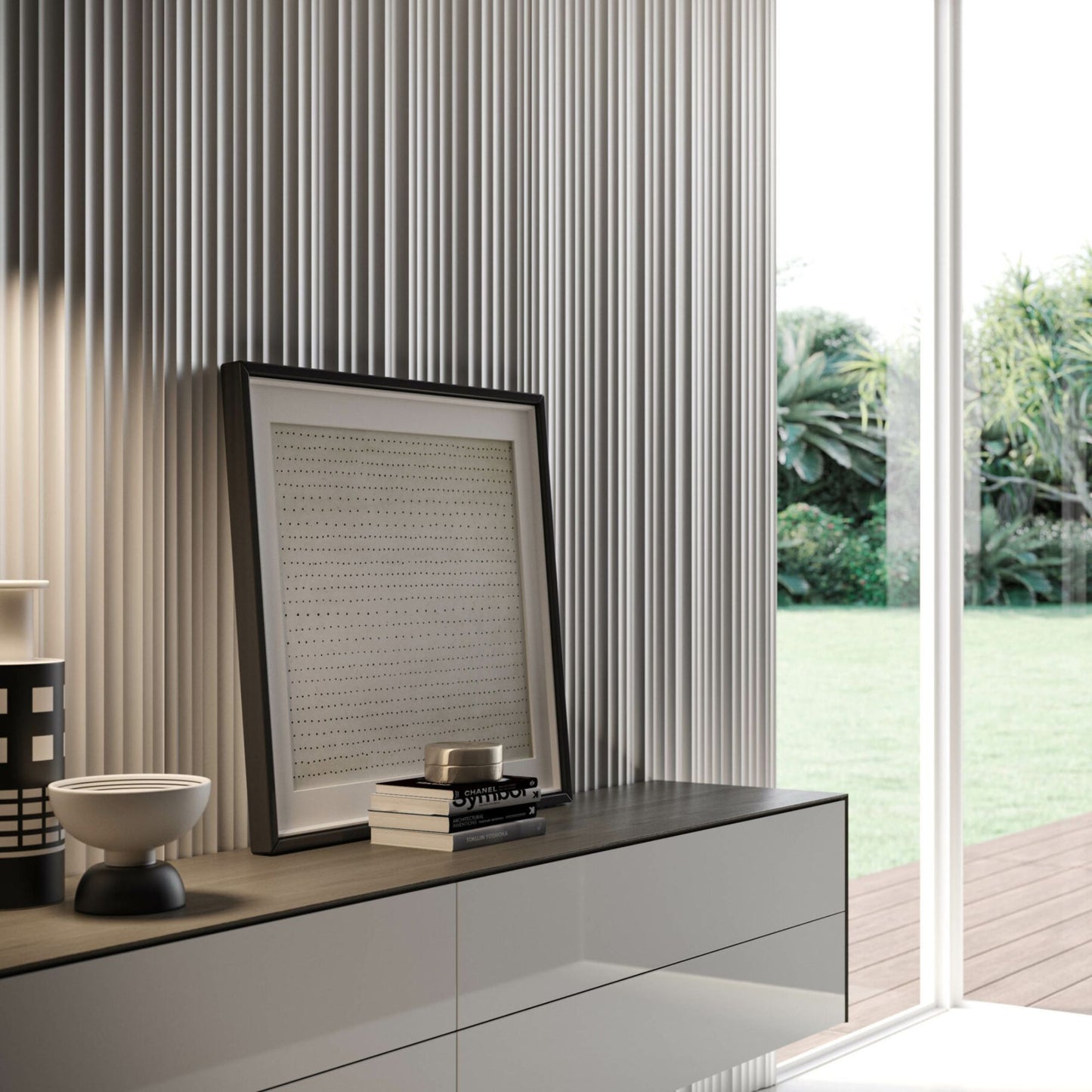 # BOISERIE WAVE - RES ITALIA Rivestimenti per pareti con solchi scolpiti e giochi di luce