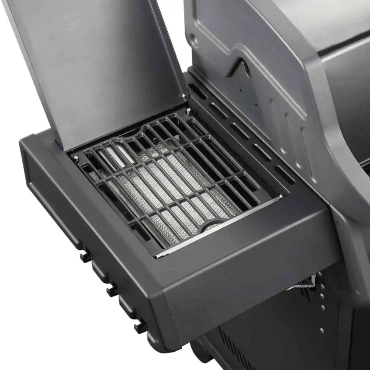 Barbecue con carrello METROPOLITAN 3 fuochi - IL BRACERE ghisa a V, fornello infrarossi, acciaio inox e LED, 18,5 kW di potenza, coperchio extra alto
