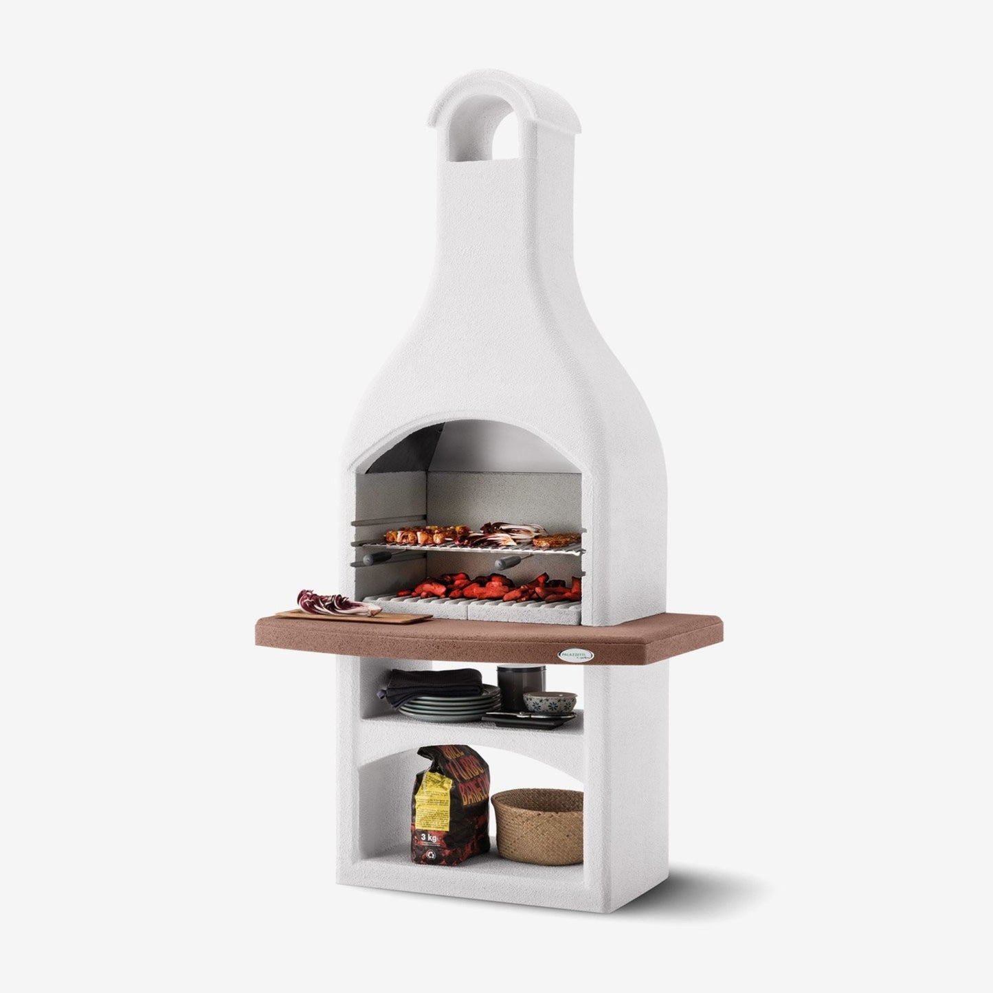 Barbecue in cemento a carbonella TIRRENIA da esterno - PALAZZETTI Area grill ideale per giardino o terrazza