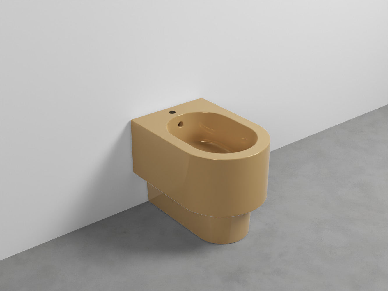 # BIDET A TERRA OTIS in ceramica filo muro monoforo - CIELO Le linee morbide lo rendono ideale per bagni moderni ed eleganti