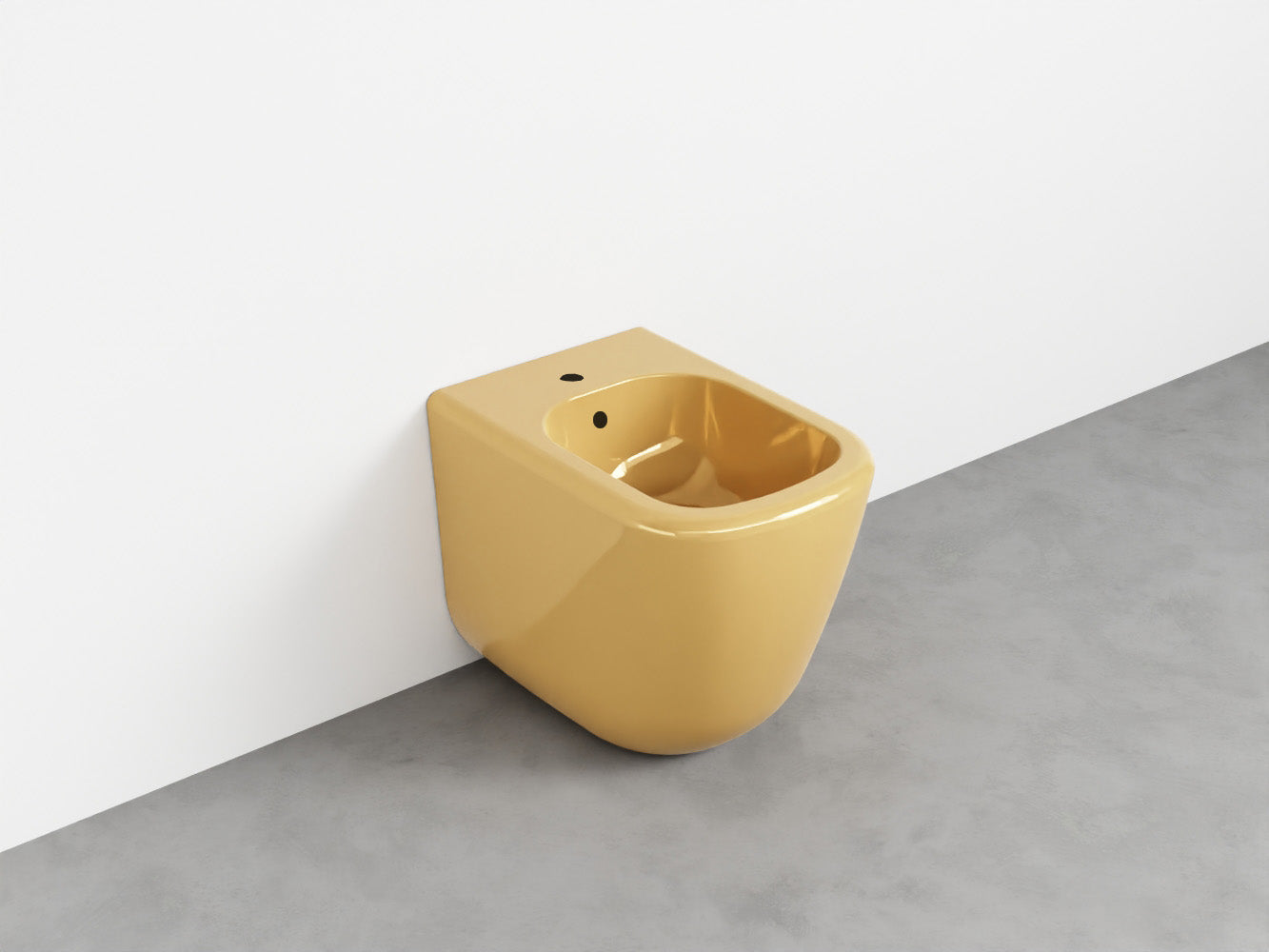 # BIDET A TERRA monoforo ERA - CIELO installazione a filo parete, con troppopieno e fissaggi inclusi
