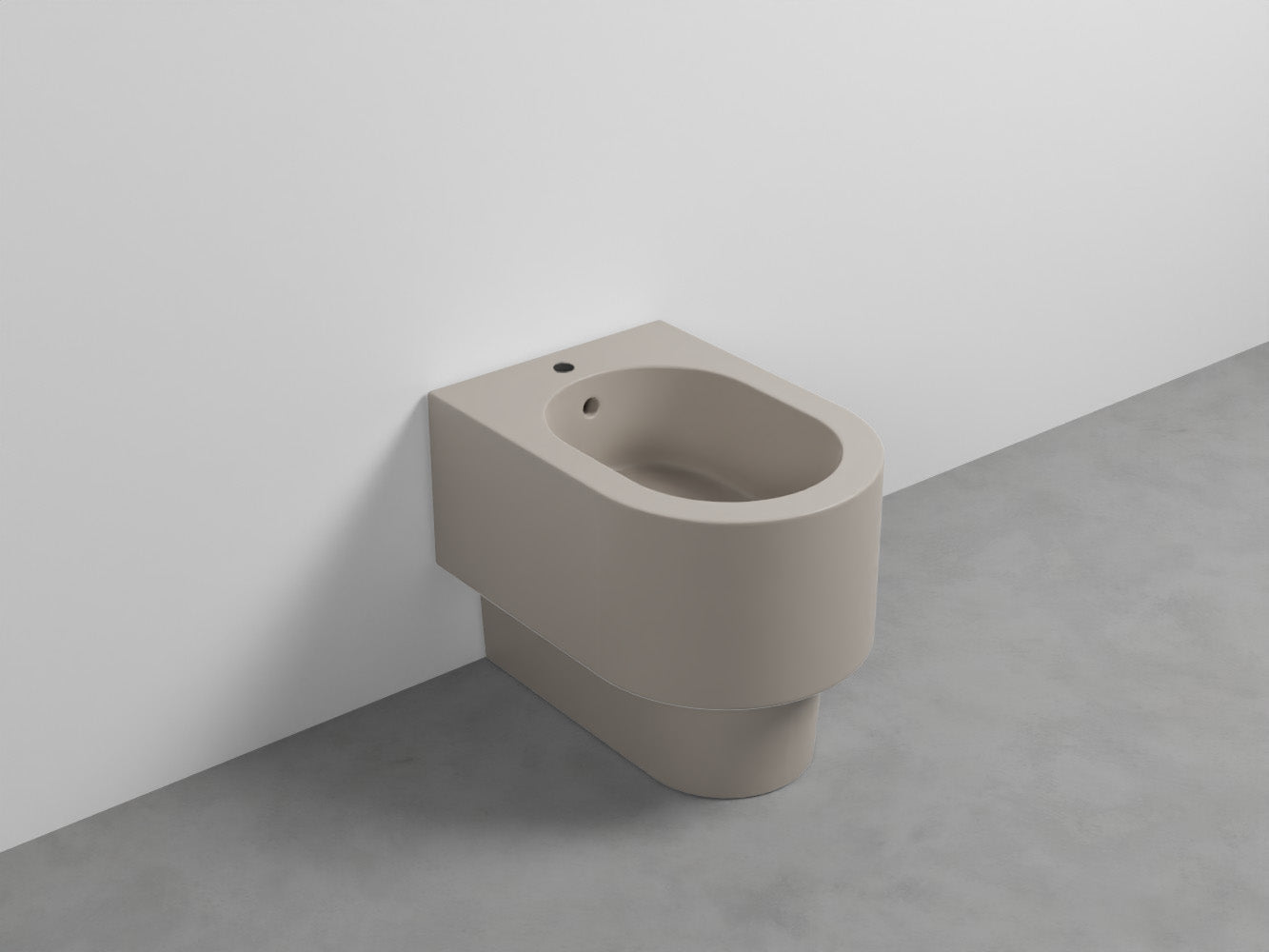# BIDET A TERRA OTIS in ceramica filo muro monoforo - CIELO Le linee morbide lo rendono ideale per bagni moderni ed eleganti