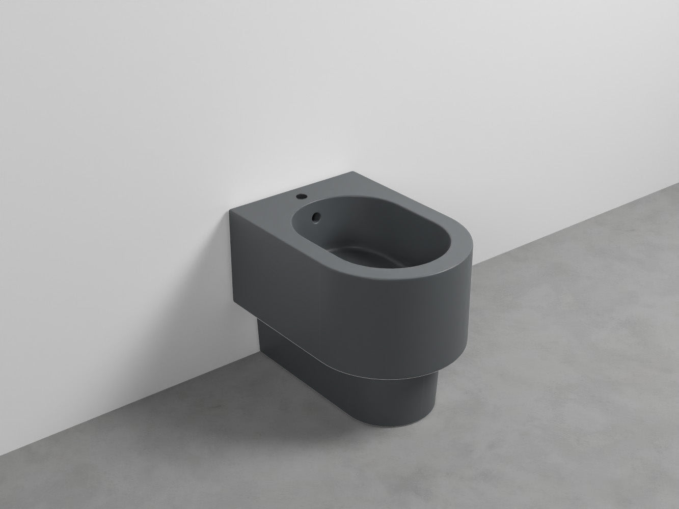 # BIDET A TERRA OTIS in ceramica filo muro monoforo - CIELO Le linee morbide lo rendono ideale per bagni moderni ed eleganti