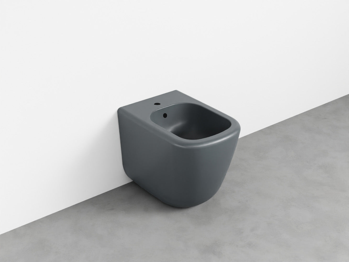 # BIDET A TERRA monoforo ERA - CIELO installazione a filo parete, con troppopieno e fissaggi inclusi