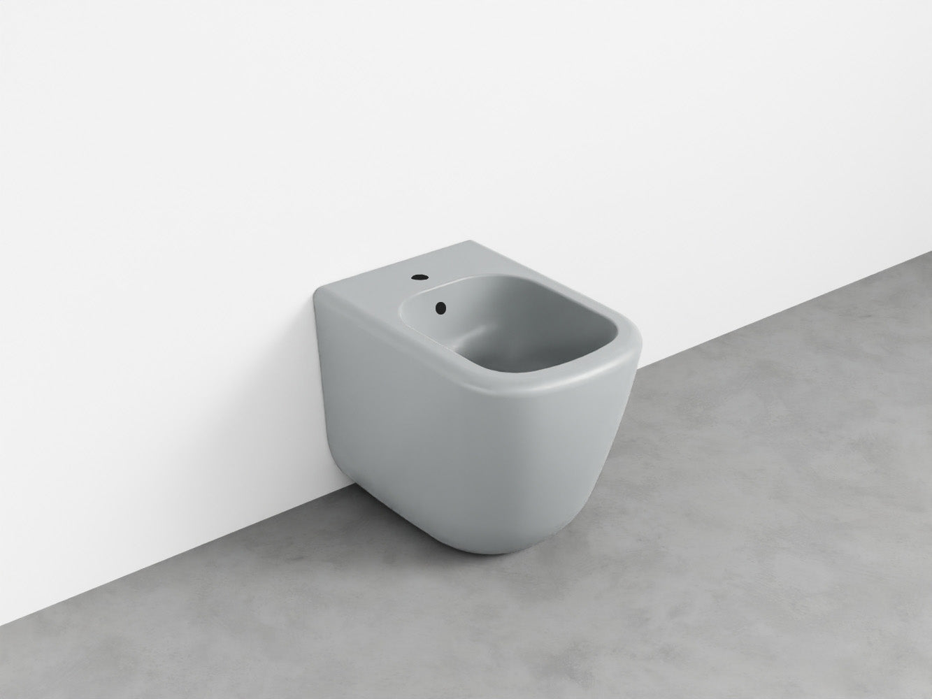# BIDET A TERRA monoforo ERA - CIELO installazione a filo parete, con troppopieno e fissaggi inclusi