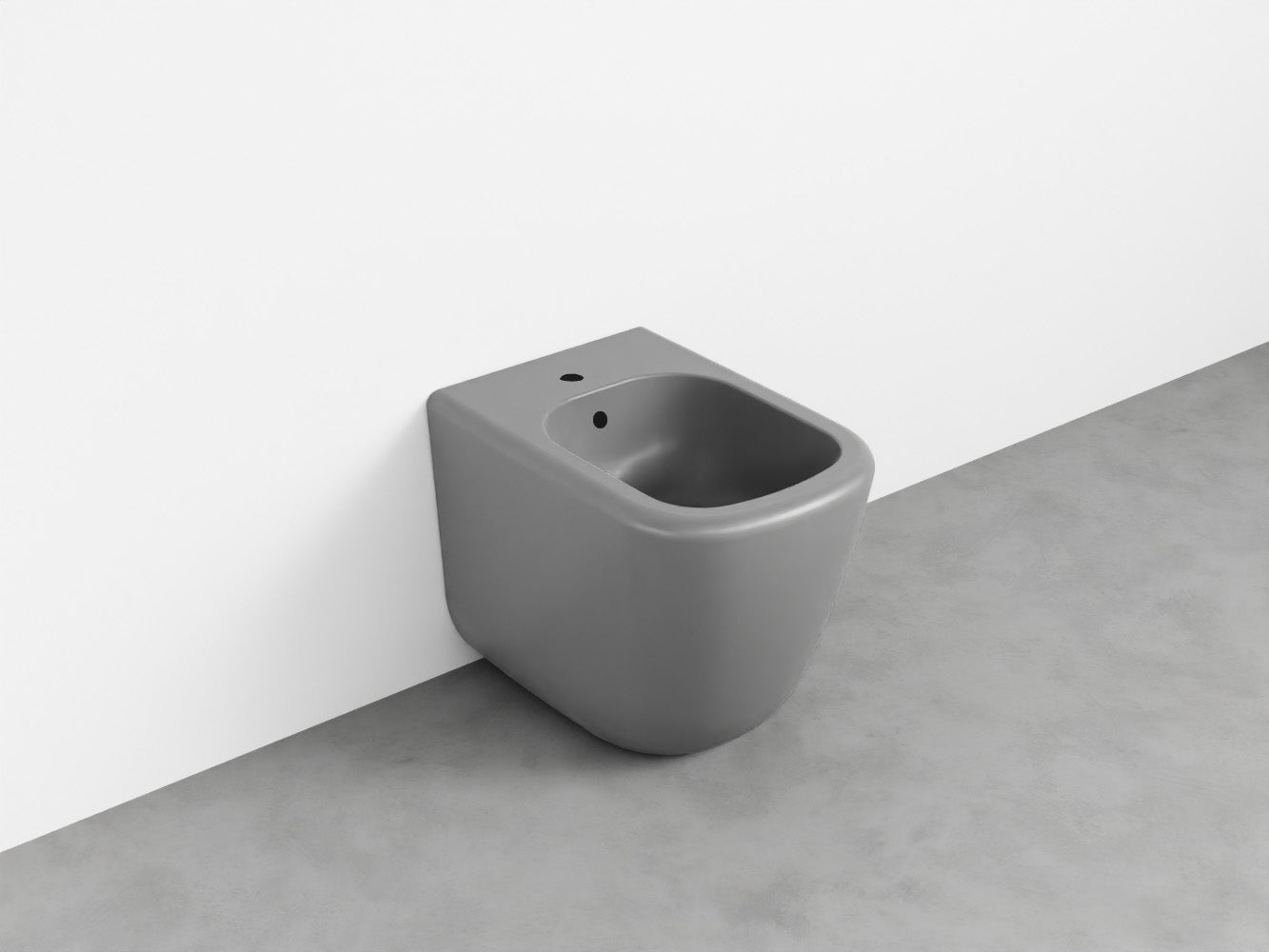 # BIDET A TERRA monoforo ERA - CIELO installazione a filo parete, con troppopieno e fissaggi inclusi