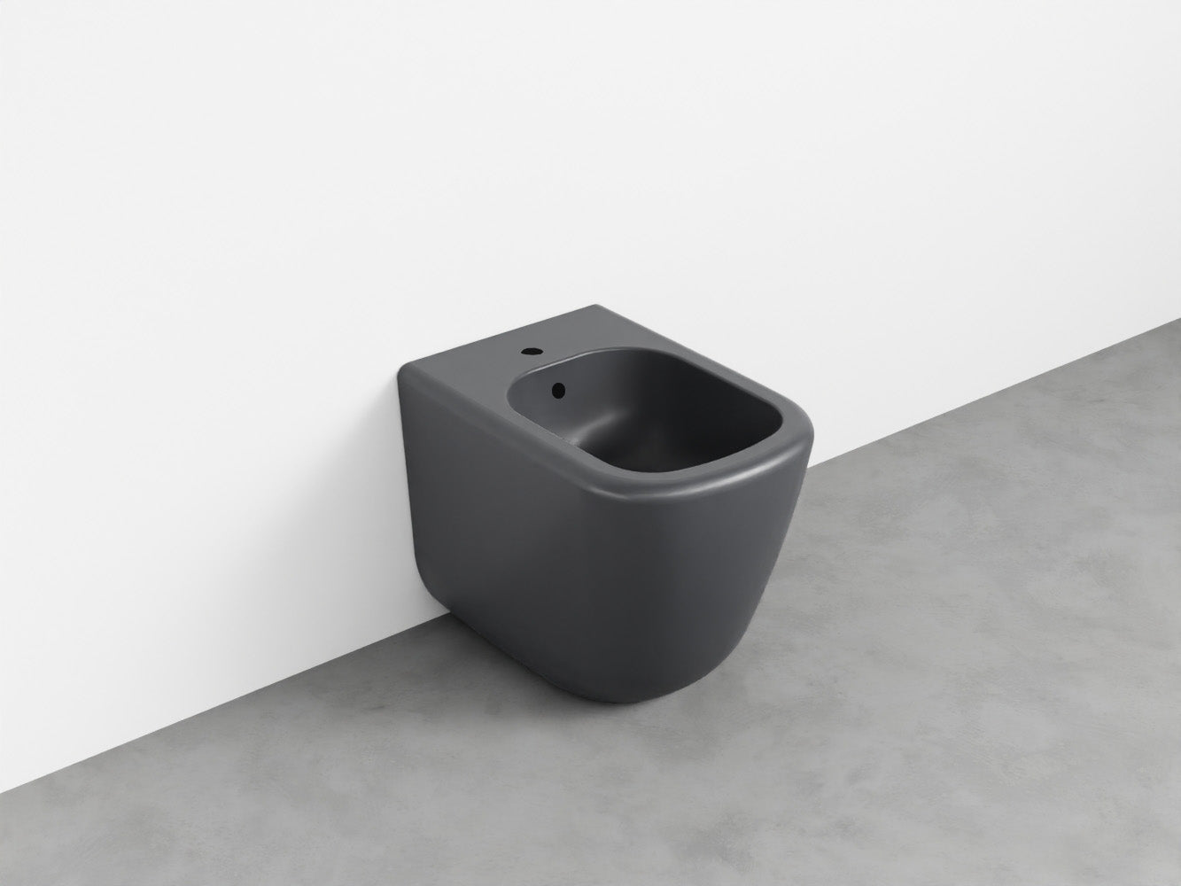 # BIDET A TERRA monoforo ERA - CIELO installazione a filo parete, con troppopieno e fissaggi inclusi