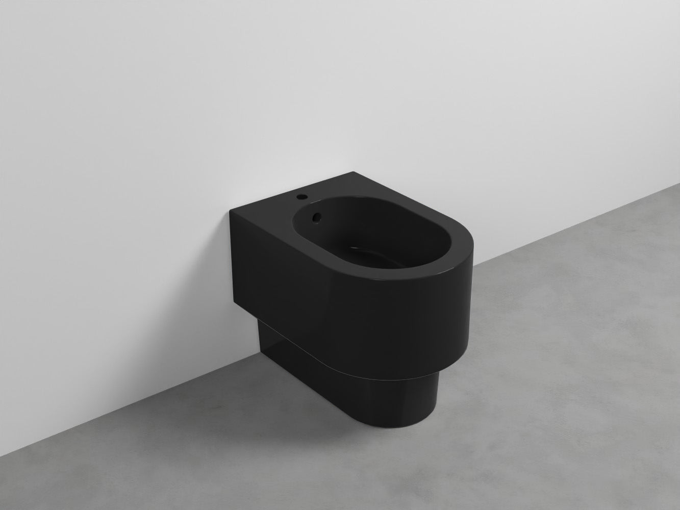 # BIDET A TERRA OTIS in ceramica filo muro monoforo - CIELO Le linee morbide lo rendono ideale per bagni moderni ed eleganti
