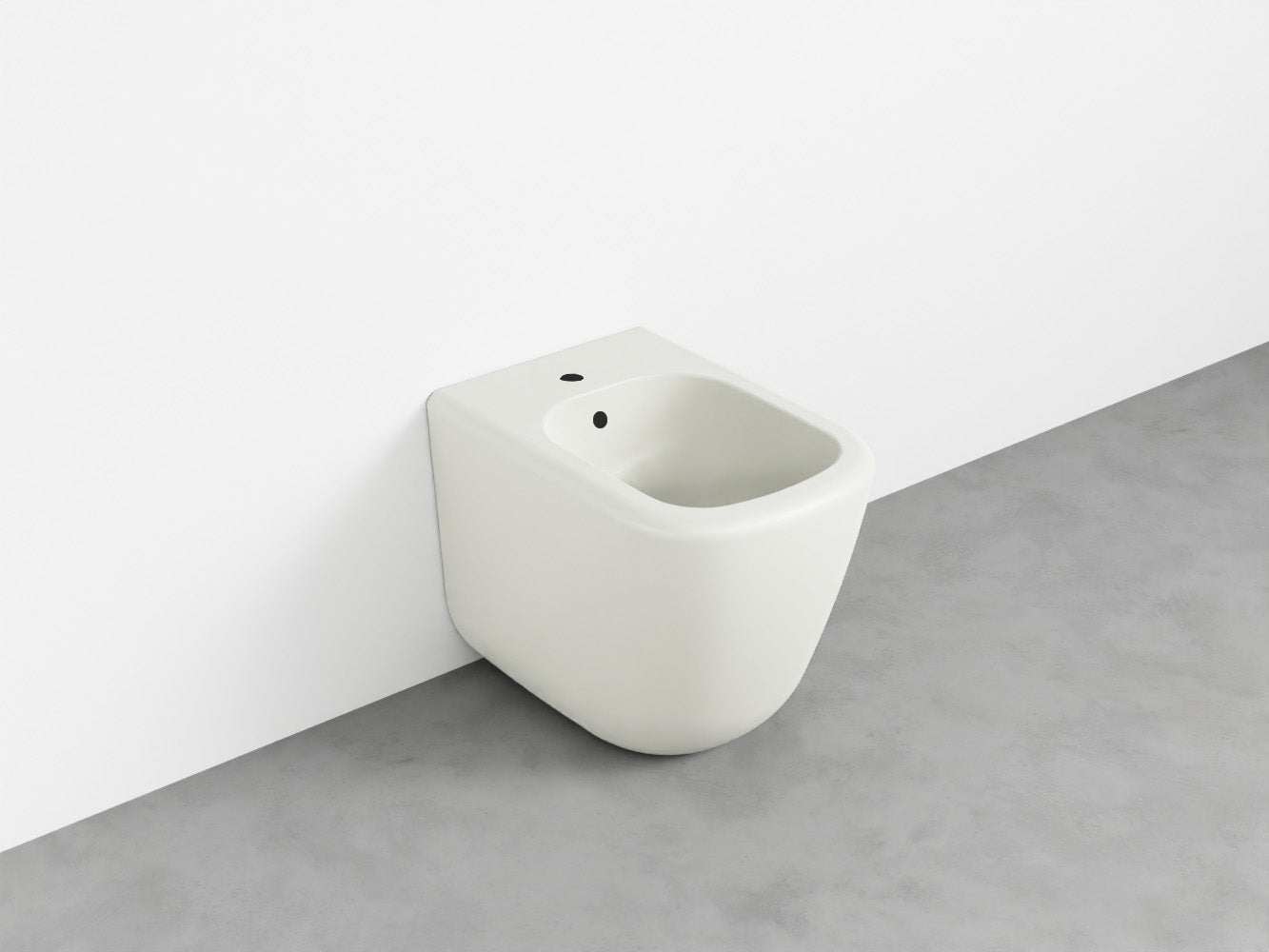 # BIDET A TERRA monoforo ERA - CIELO installazione a filo parete, con troppopieno e fissaggi inclusi