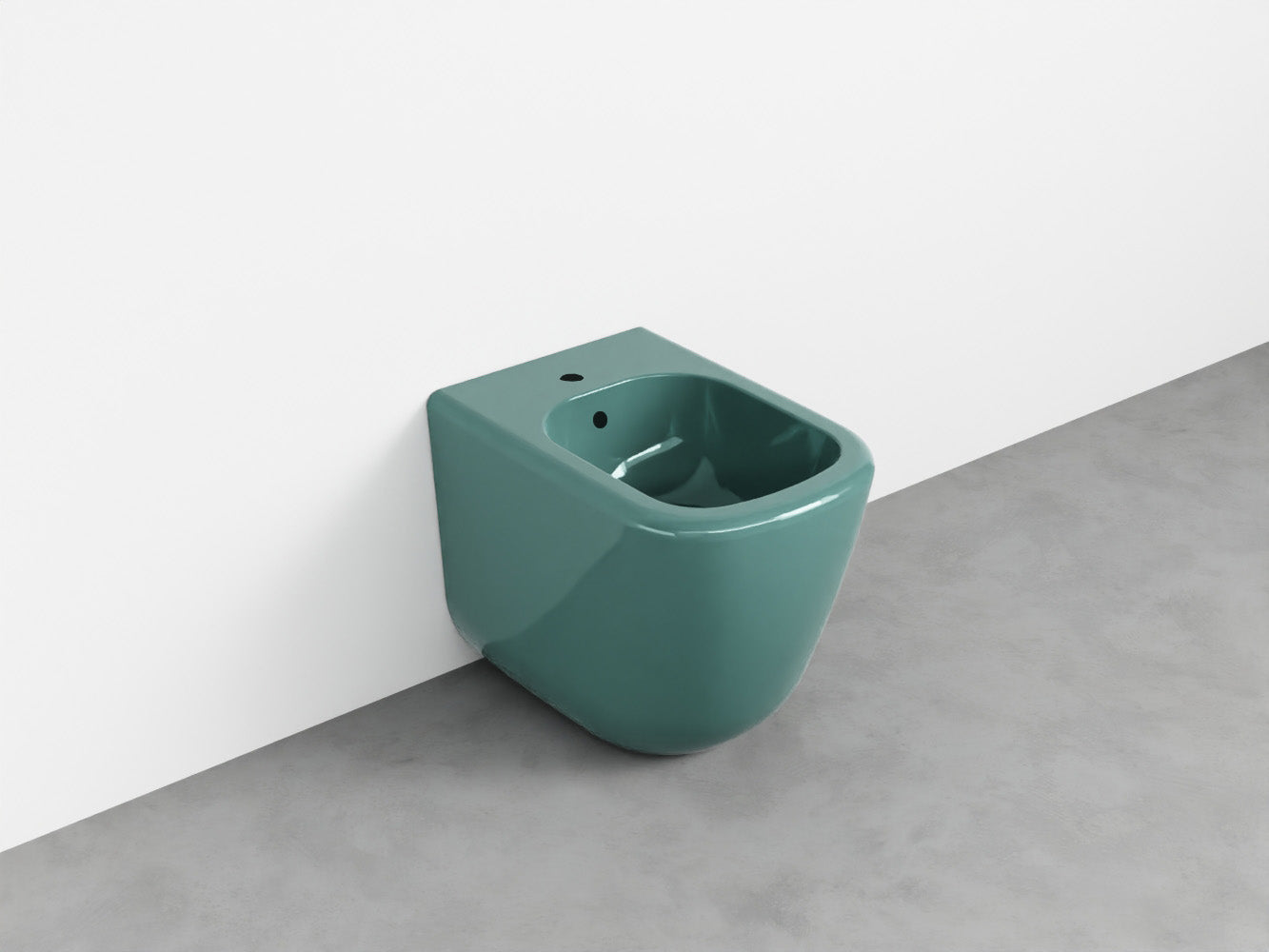 # BIDET A TERRA monoforo ERA - CIELO installazione a filo parete, con troppopieno e fissaggi inclusi