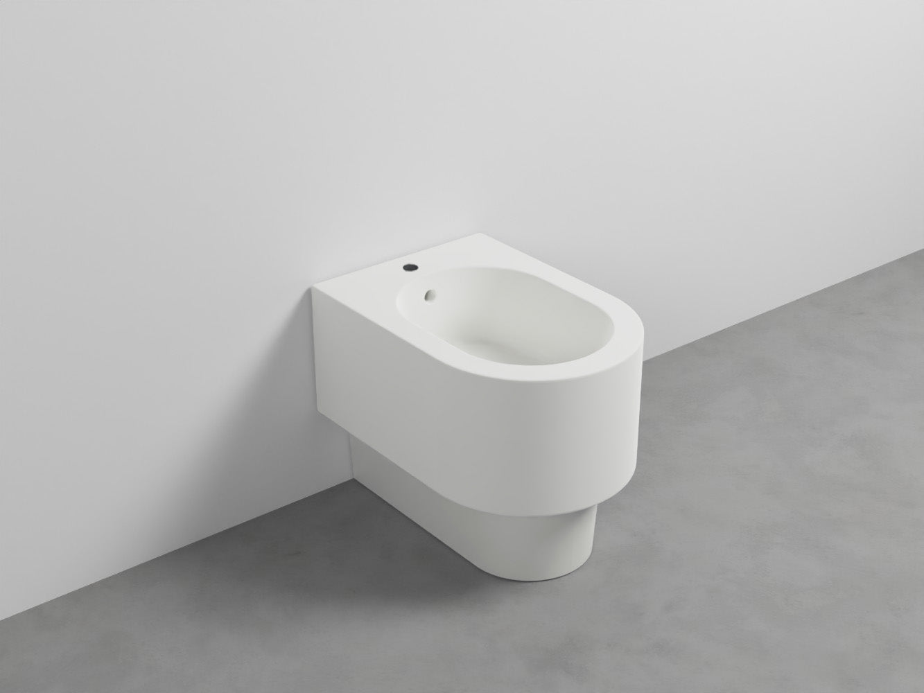 # BIDET A TERRA OTIS in ceramica filo muro monoforo - CIELO Le linee morbide lo rendono ideale per bagni moderni ed eleganti