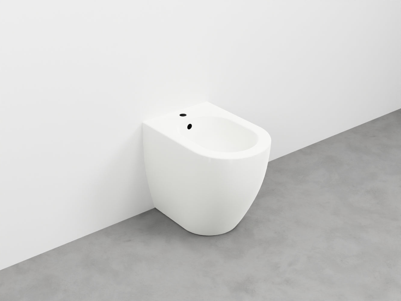 # BIDET A TERRA MINI 48 SMILE- CIELO sanitario compatto ideale per bagni piccoli e stretti