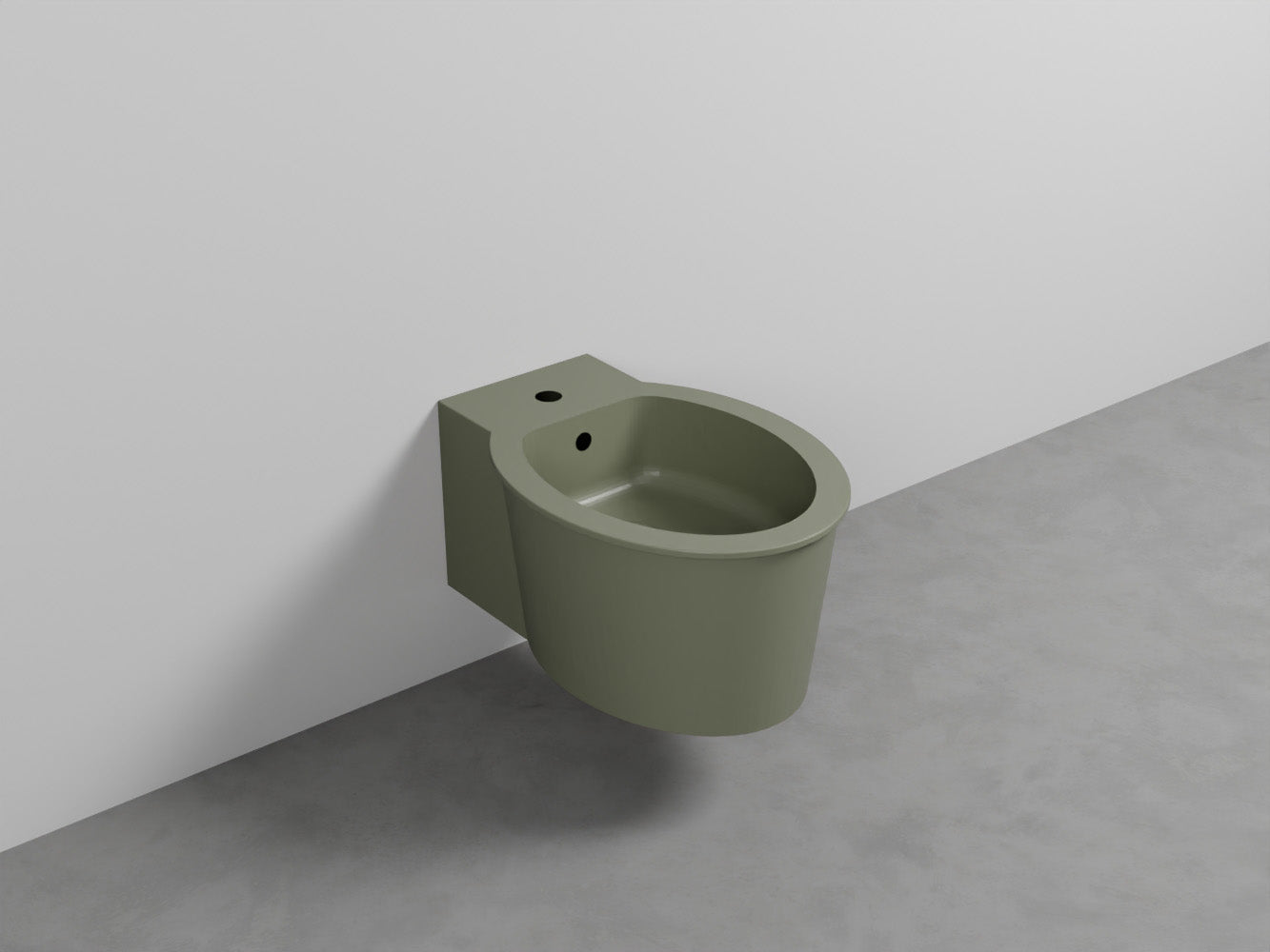 # BIDET SOSPESO con MONOFORO CATINO - CIELO sanitario in ceramica completo di fissaggio
