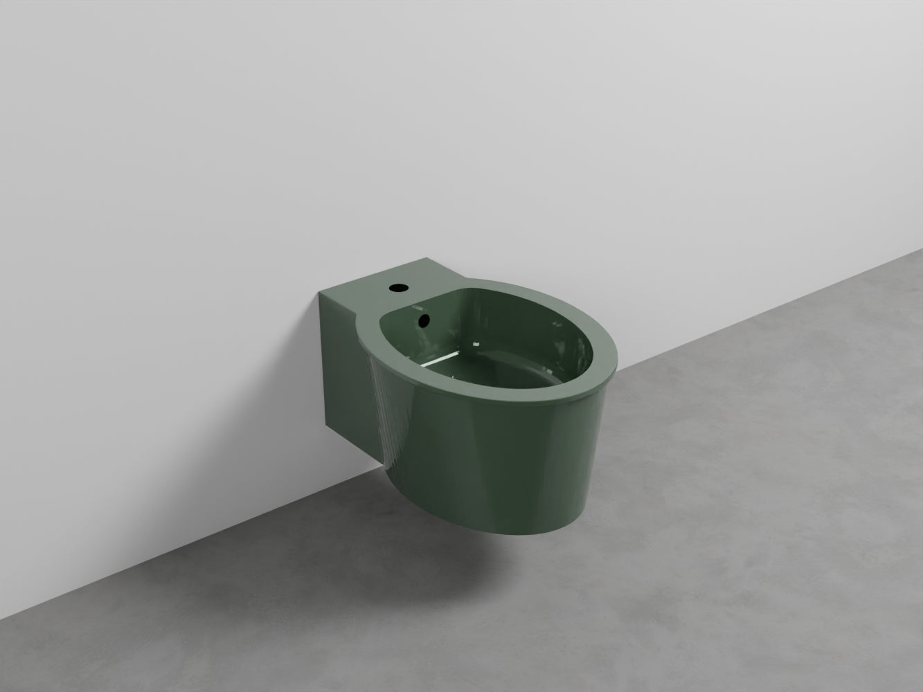 # BIDET SOSPESO con MONOFORO CATINO - CIELO sanitario in ceramica completo di fissaggio