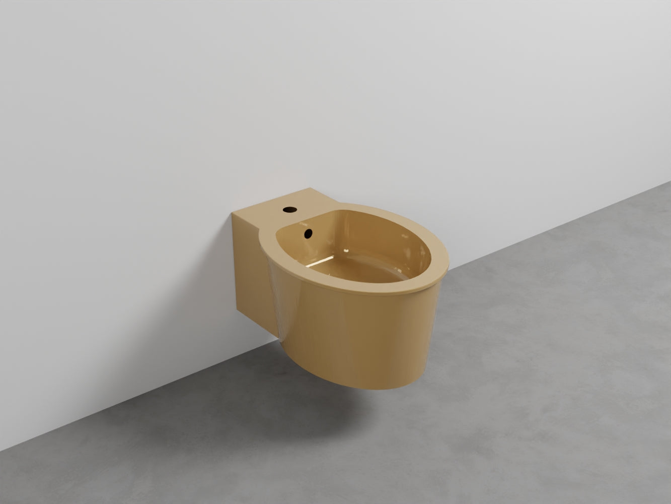 # BIDET SOSPESO con MONOFORO CATINO - CIELO sanitario in ceramica completo di fissaggio