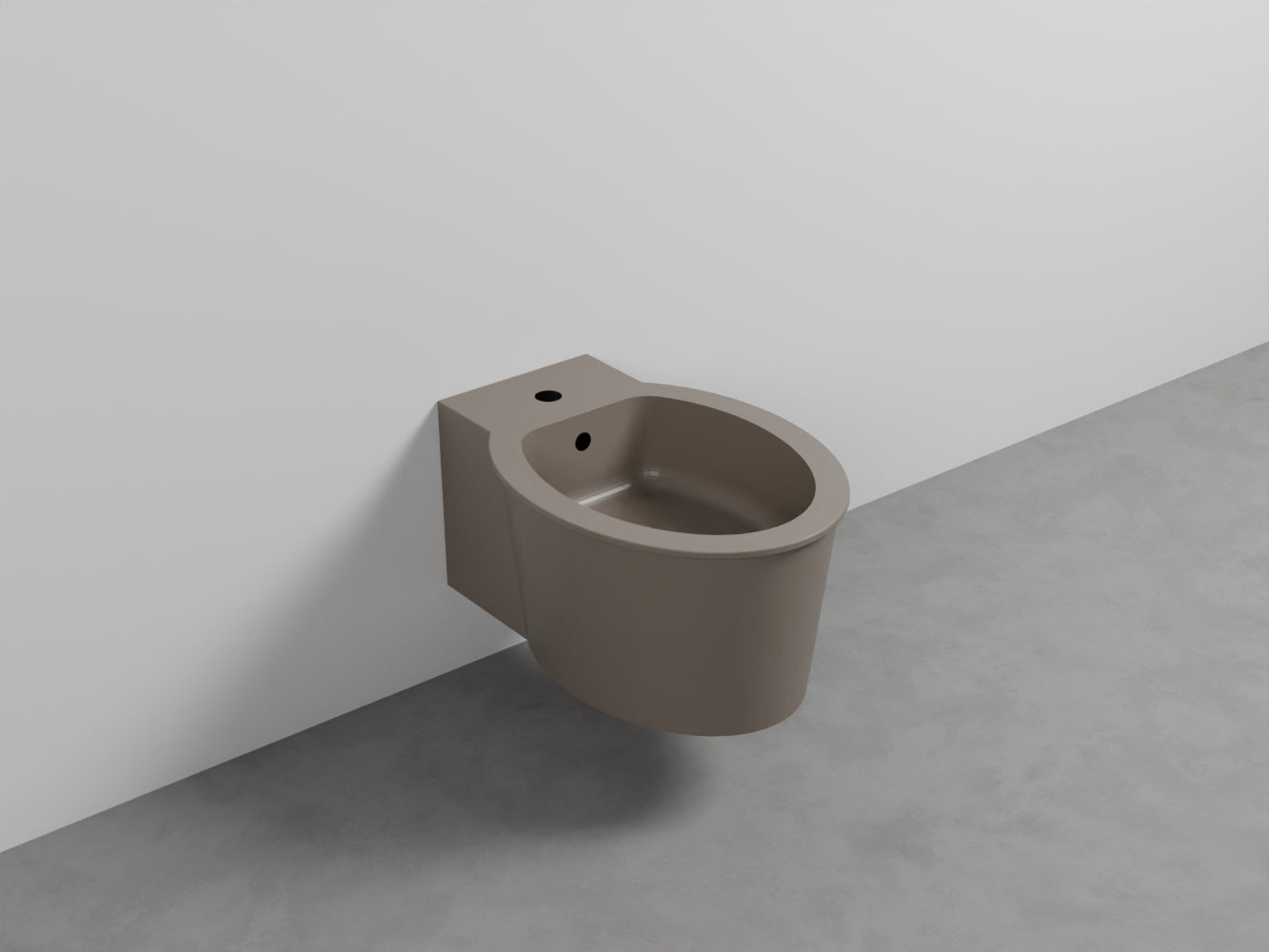 # BIDET SOSPESO con MONOFORO CATINO - CIELO sanitario in ceramica completo di fissaggio