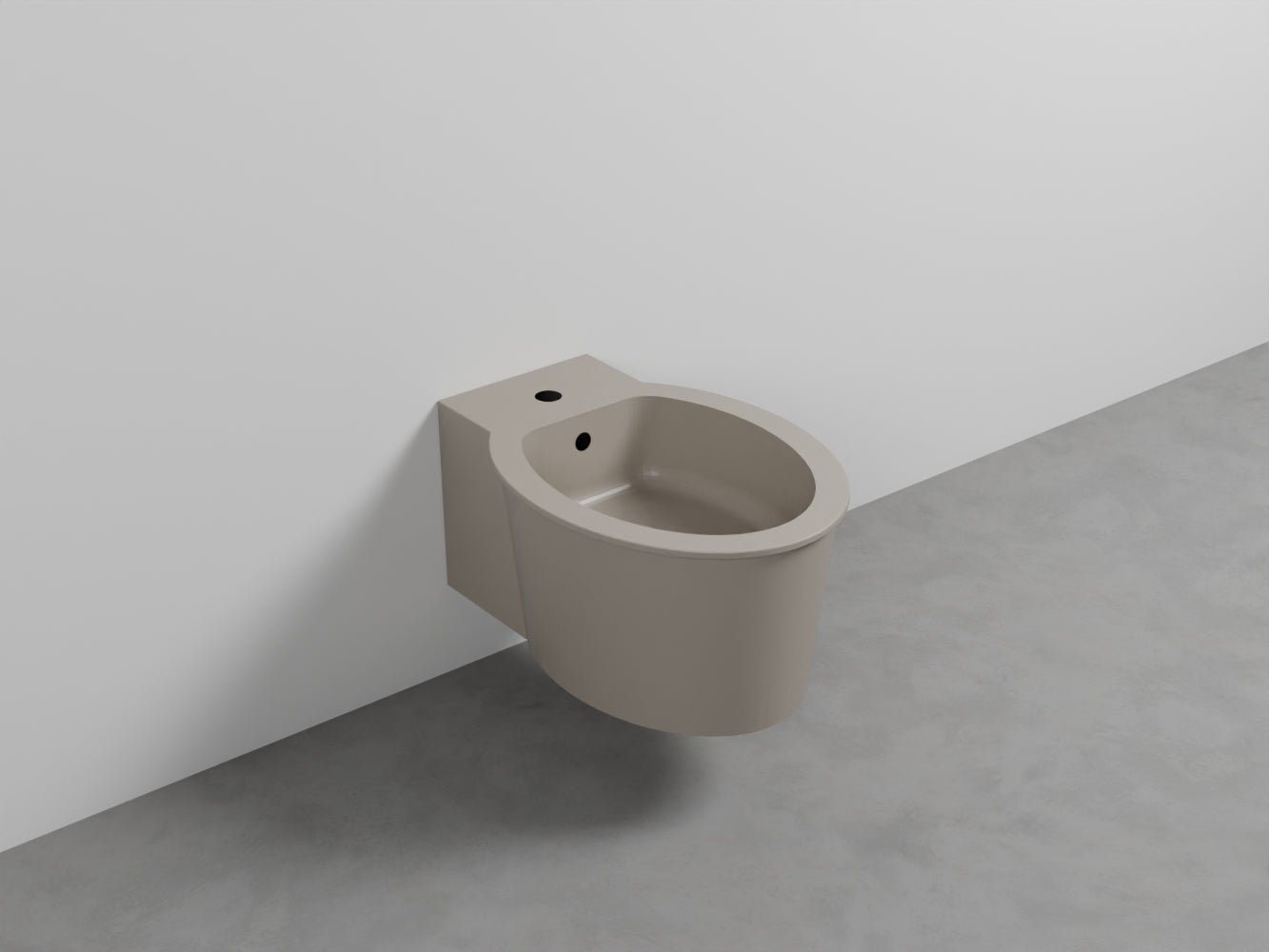 # BIDET SOSPESO con MONOFORO CATINO - CIELO sanitario in ceramica completo di fissaggio