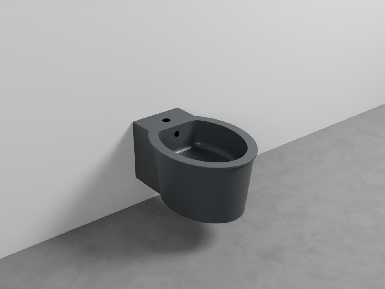 # BIDET SOSPESO con MONOFORO CATINO - CIELO sanitario in ceramica completo di fissaggio