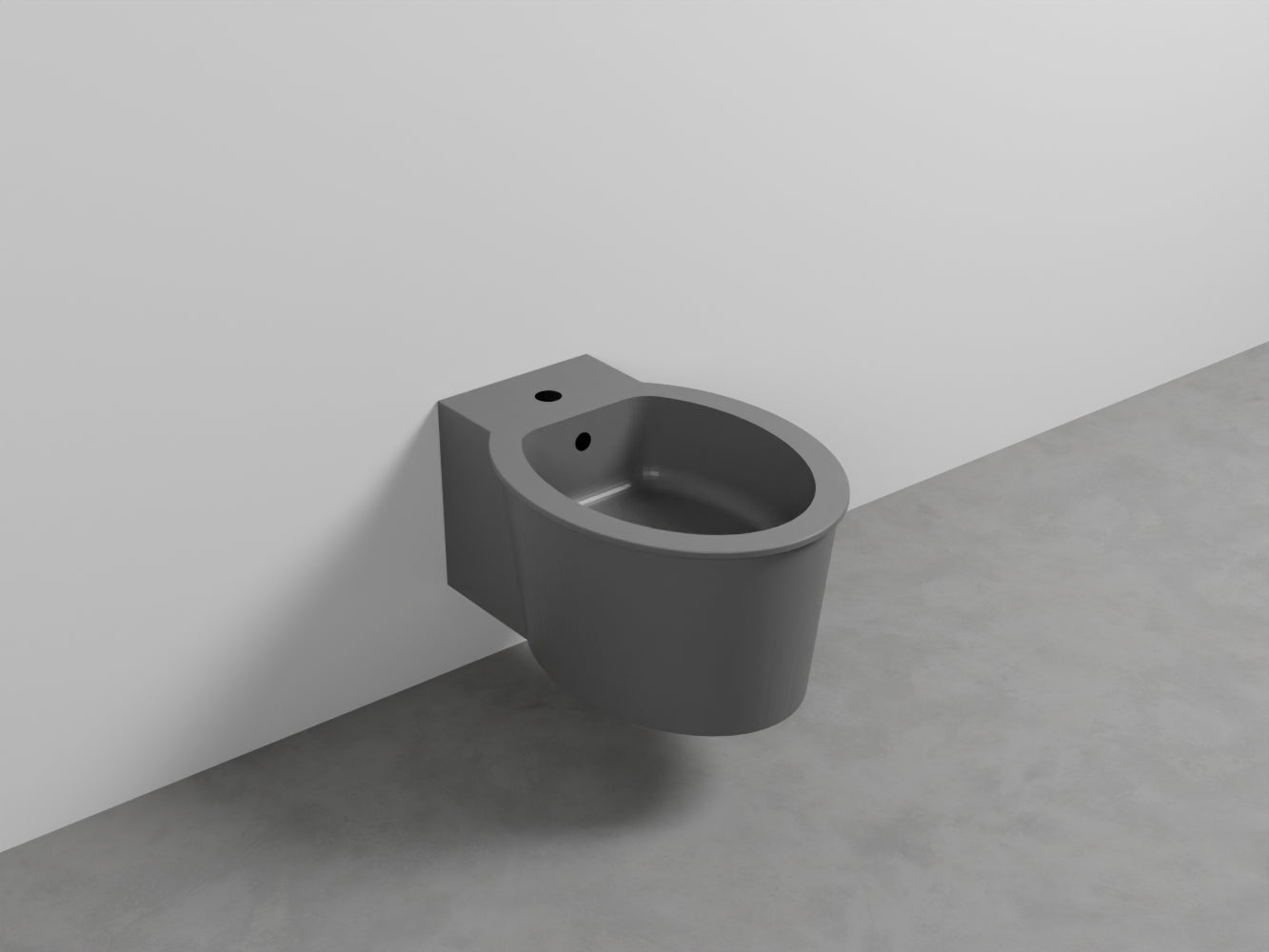 # BIDET SOSPESO con MONOFORO CATINO - CIELO sanitario in ceramica completo di fissaggio
