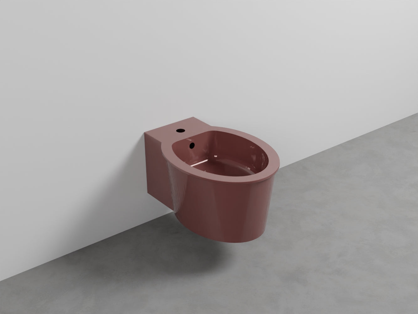 # BIDET SOSPESO con MONOFORO CATINO - CIELO sanitario in ceramica completo di fissaggio