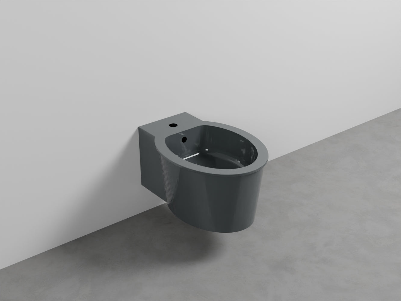 # BIDET SOSPESO con MONOFORO CATINO - CIELO sanitario in ceramica completo di fissaggio