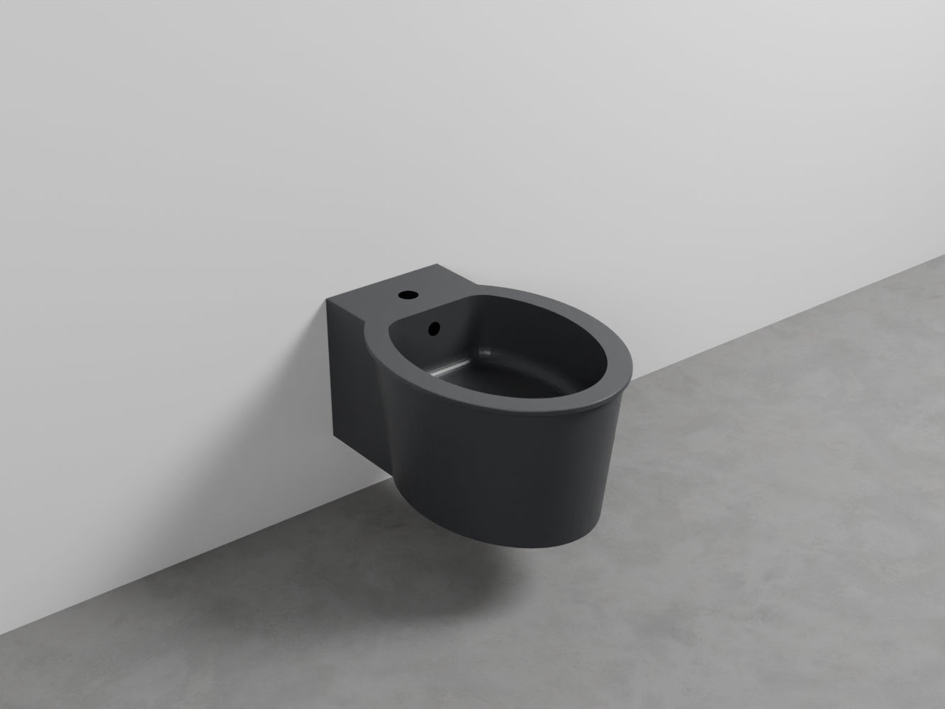 # BIDET SOSPESO con MONOFORO CATINO - CIELO sanitario in ceramica completo di fissaggio