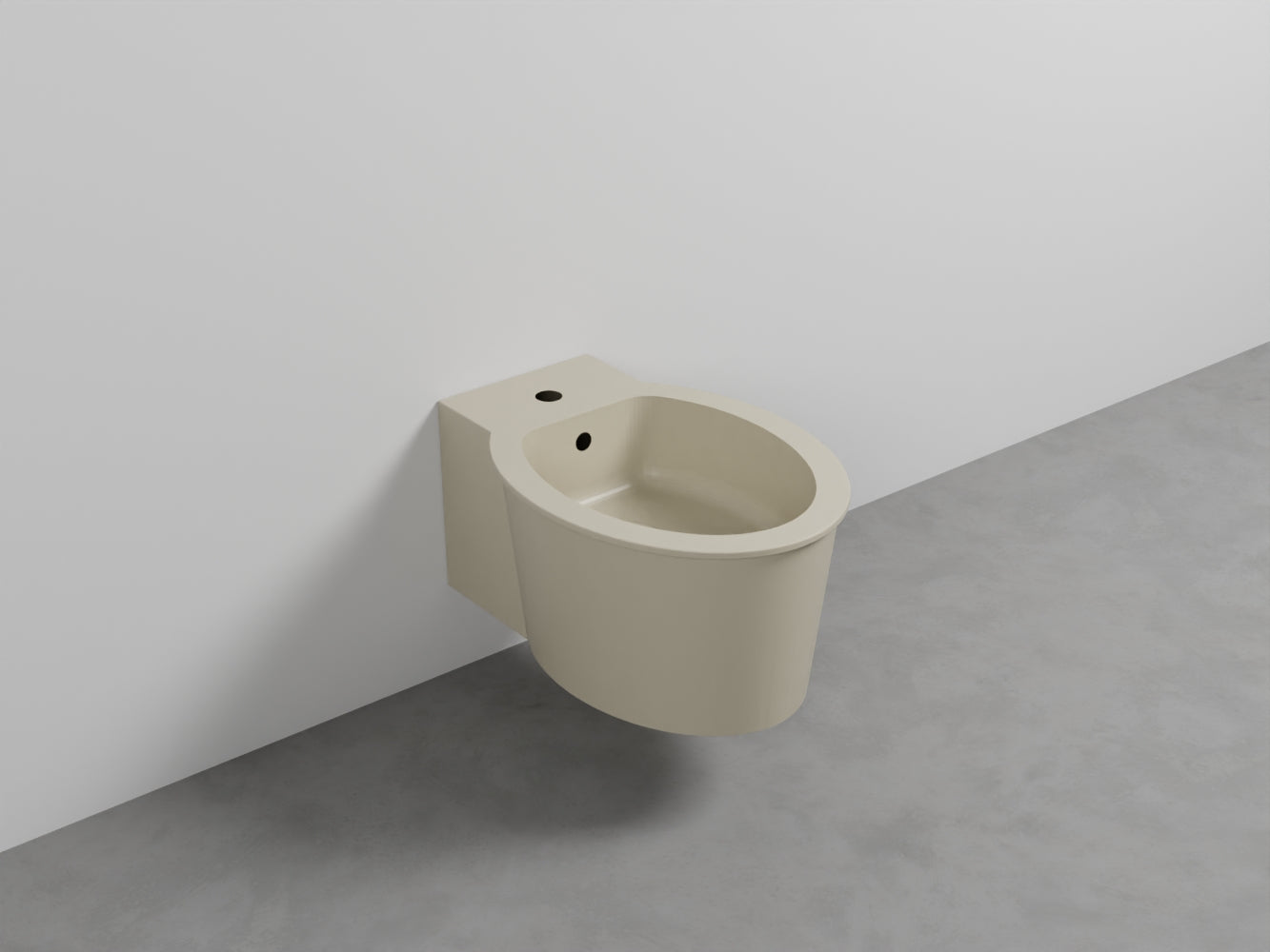 # BIDET SOSPESO con MONOFORO CATINO - CIELO sanitario in ceramica completo di fissaggio