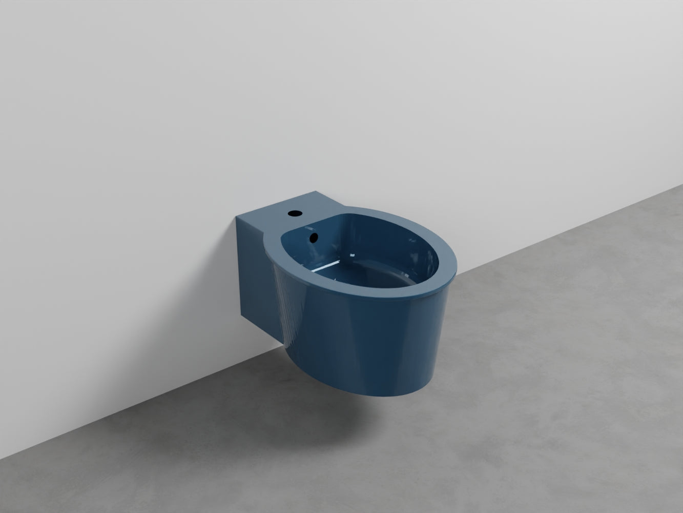 # BIDET SOSPESO con MONOFORO CATINO - CIELO sanitario in ceramica completo di fissaggio
