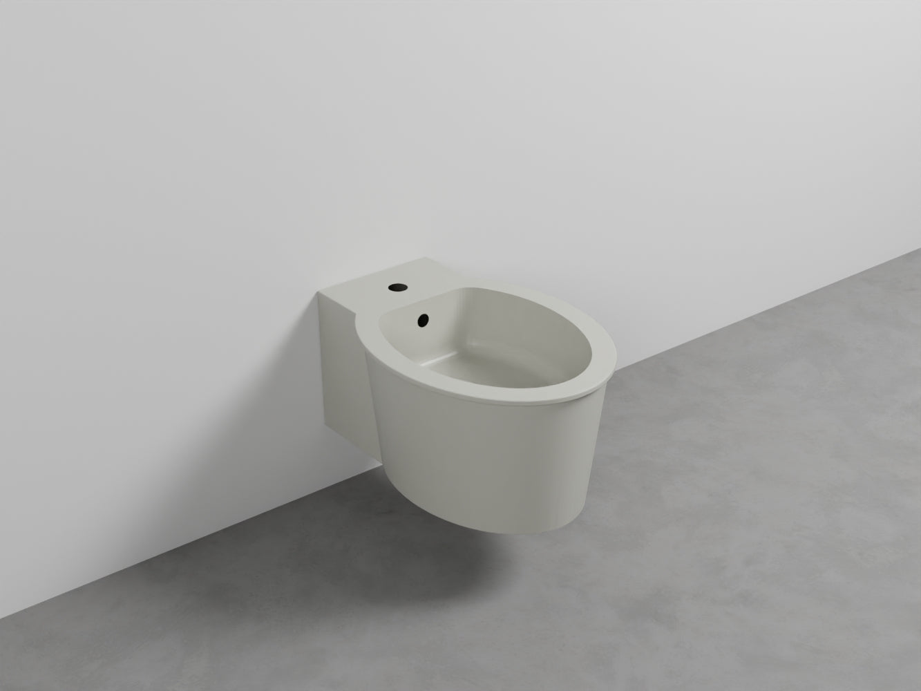 # BIDET SOSPESO con MONOFORO CATINO - CIELO sanitario in ceramica completo di fissaggio