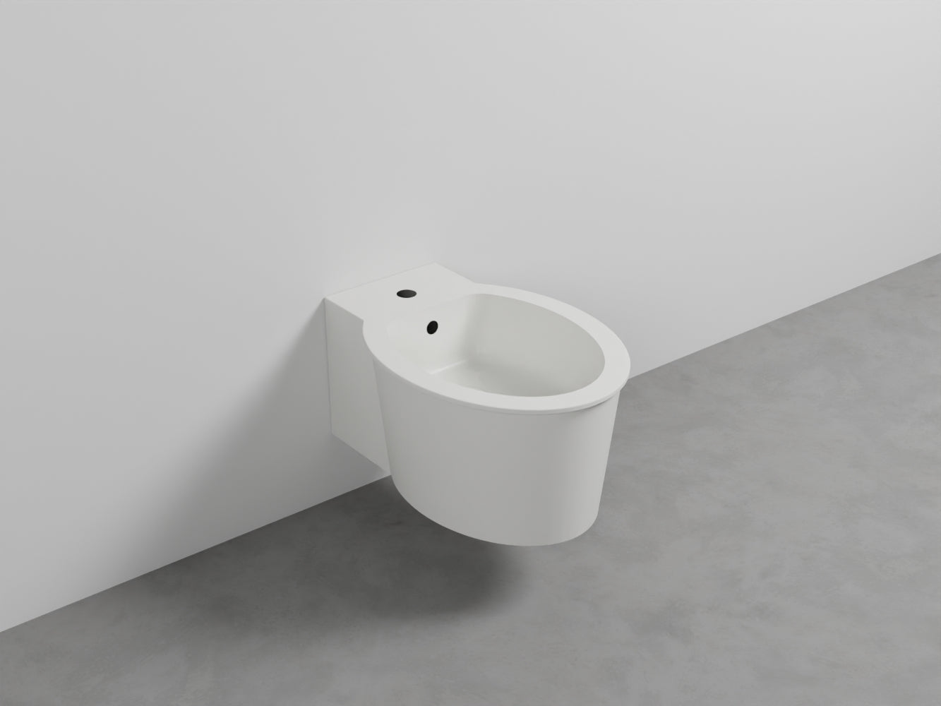 # BIDET SOSPESO con MONOFORO CATINO - CIELO sanitario in ceramica completo di fissaggio