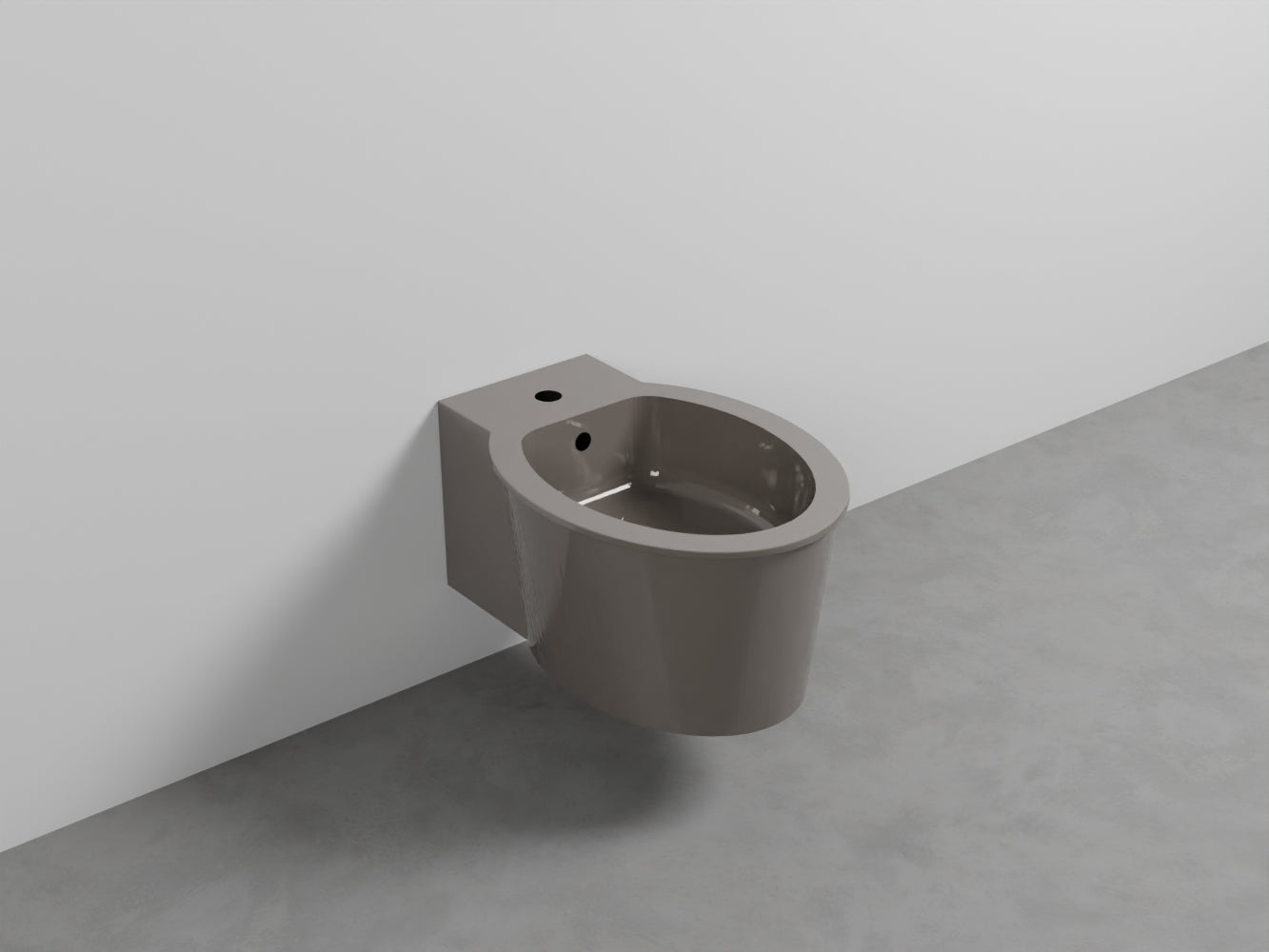 # BIDET SOSPESO con MONOFORO CATINO - CIELO sanitario in ceramica completo di fissaggio