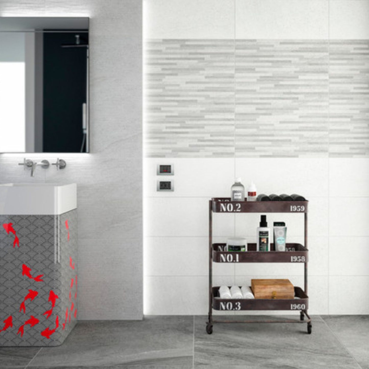 CERAMICA IDEA BEST BICOTTURA ICE 25x60 piastrelle rivestimenti per parete