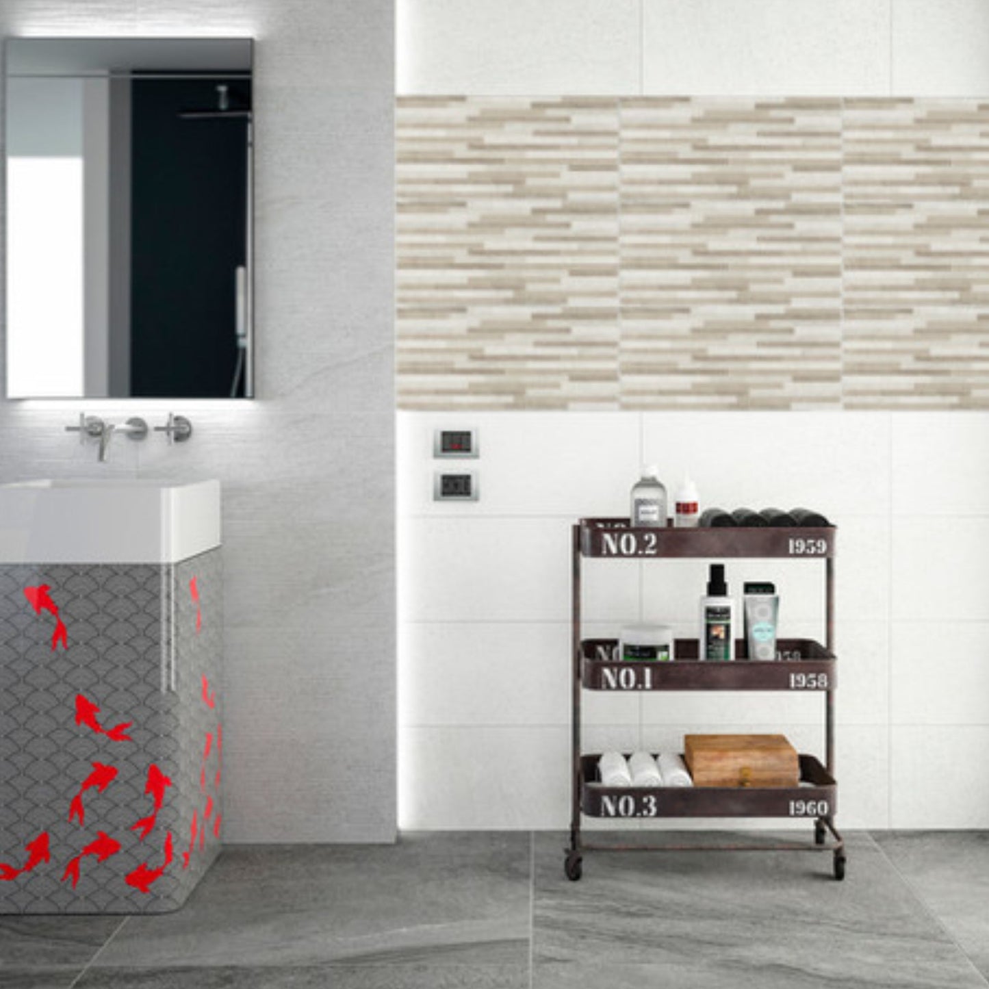 CERAMICA IDEA BEST BICOTTURA WALL IVORY 25x60 piastrelle per rivestimenti pareti