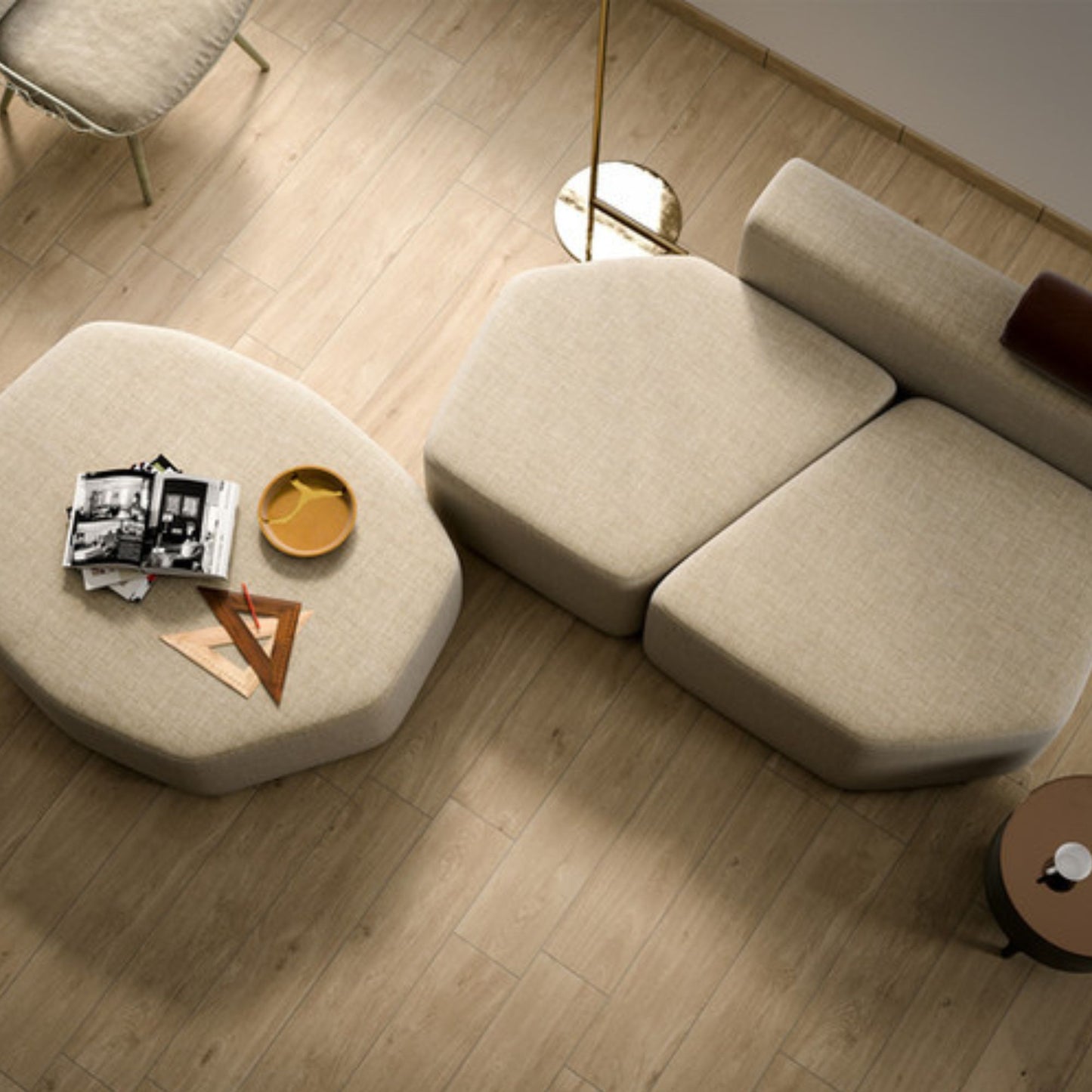CERAMICA IDEA OAK GRES PORCELLANATO BLONDE 20x90 ceramica per pavimento effetto legno