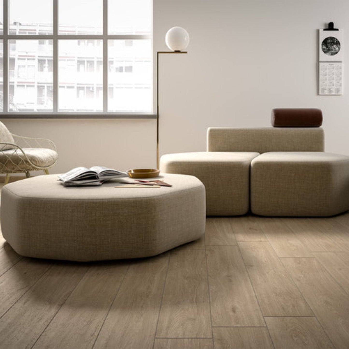 CERAMICA IDEA OAK GRES PORCELLANATO BLONDE 20x90 ceramica per pavimento effetto legno