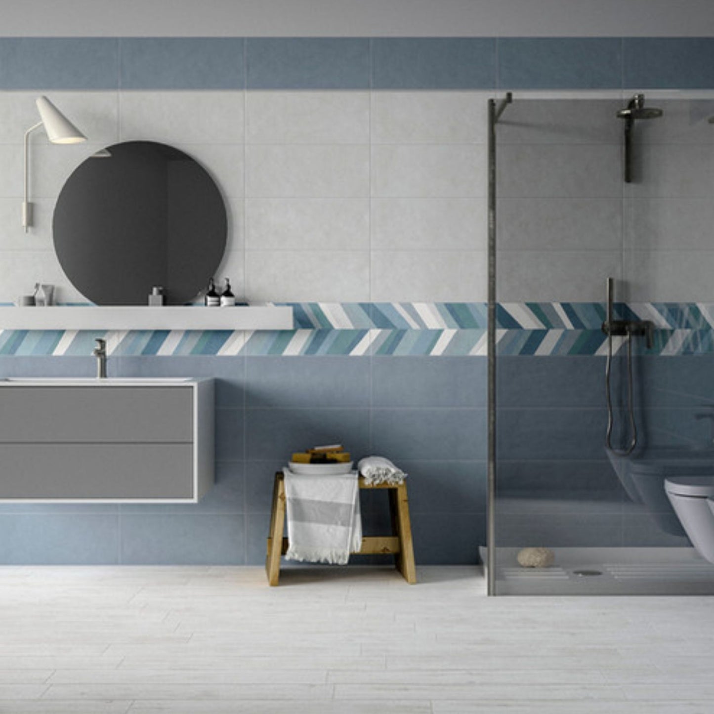 CERAMICA IDEA VERNISSAGE ACRILICO DENIM 25x60 rivestimenti per pareti bagno