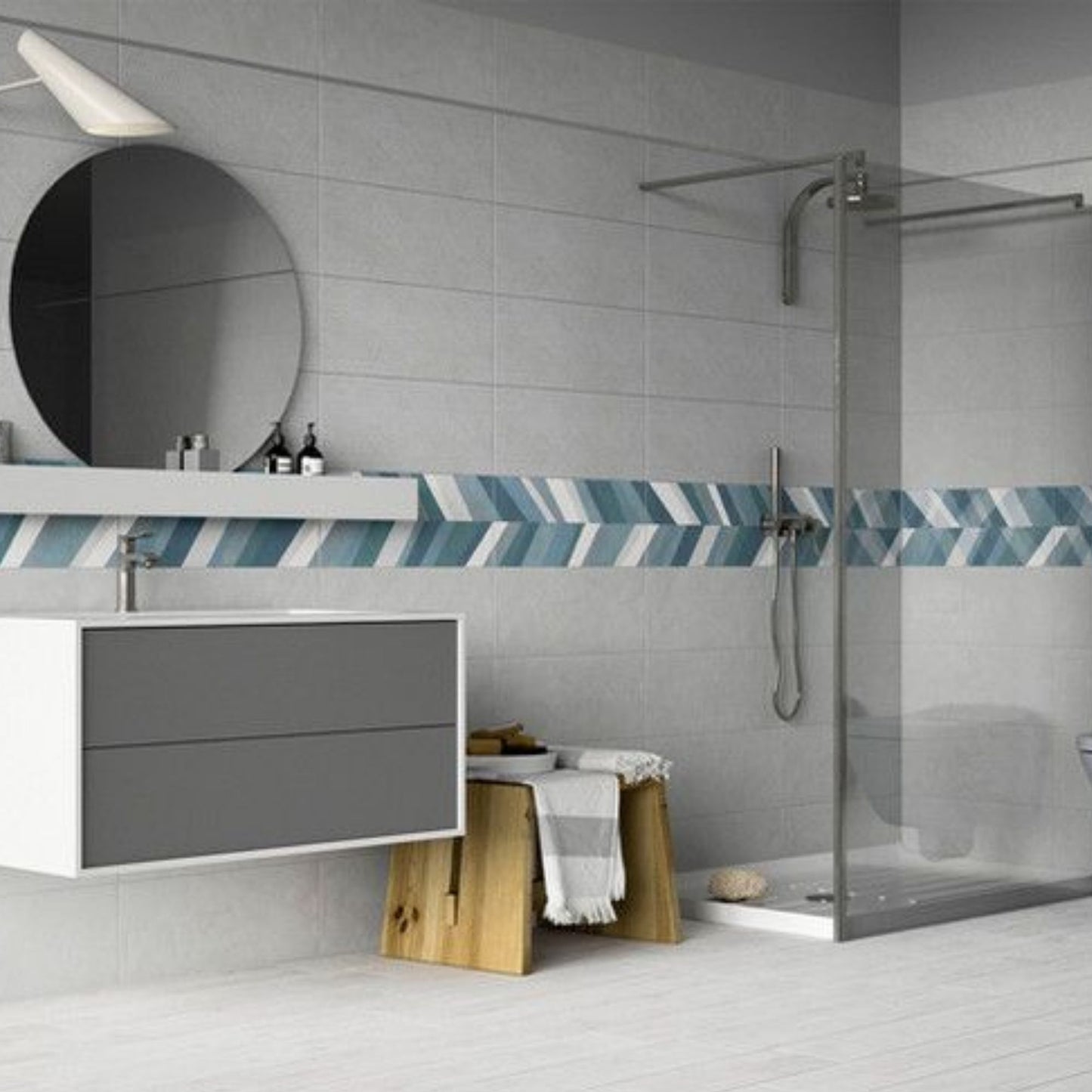 CERAMICA IDEA VERNISSAGE ACRILICO DENIM 25x60 rivestimenti per pareti bagno