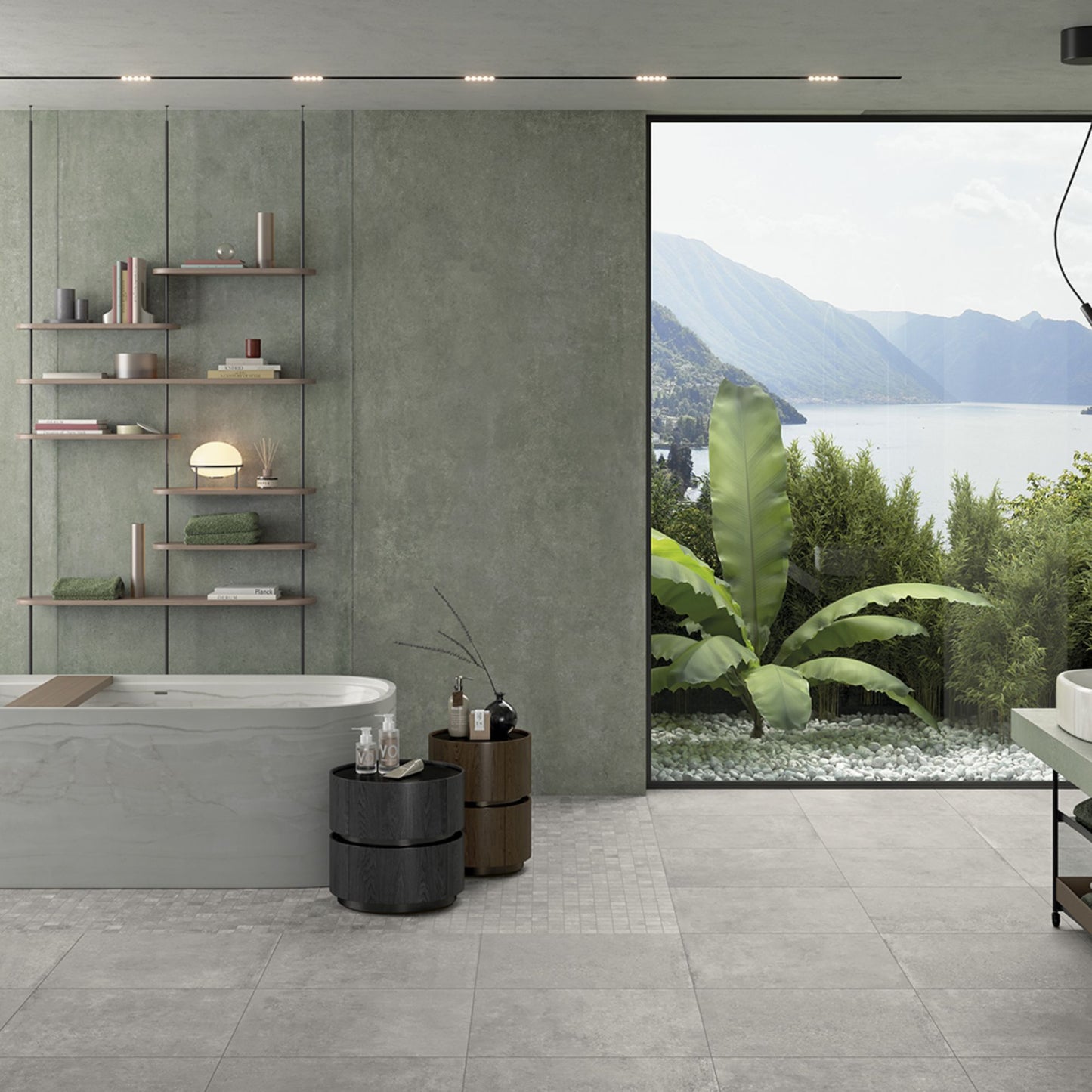 # CITY STONE Gres porcellanato effetto pietra e cemento - TAGINA piastrelle per interni ed esterni, superfici R11