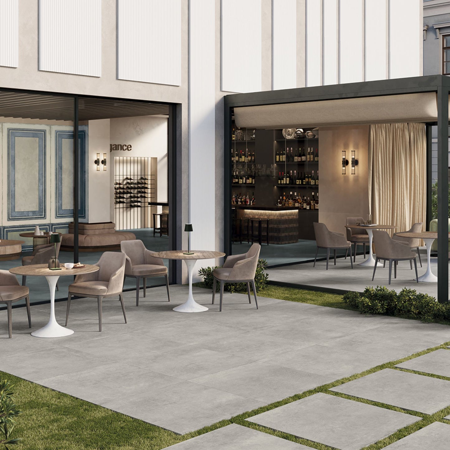 # CITY STONE Gres porcellanato effetto pietra e cemento - TAGINA piastrelle per interni ed esterni, superfici R11